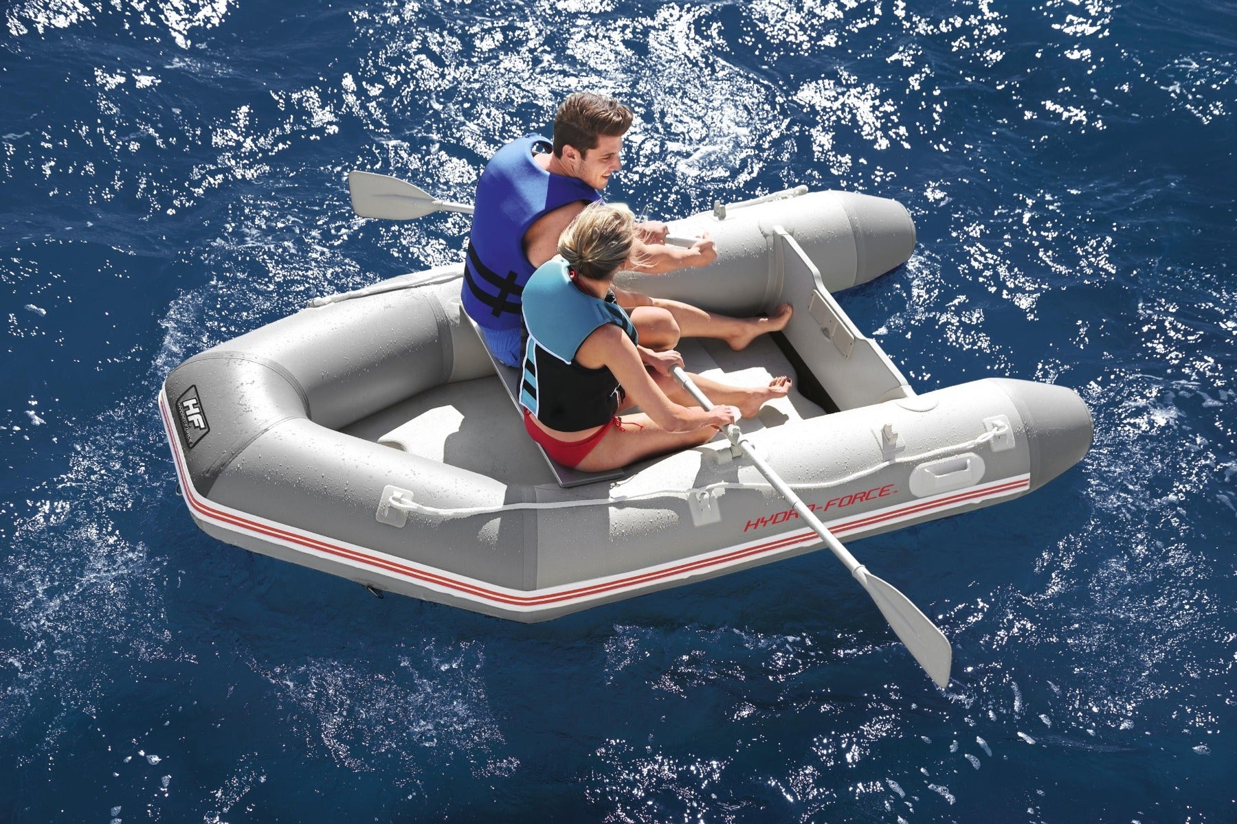 Hydro-Force 2 Person Inflatable Sport Boat Set - Caspian