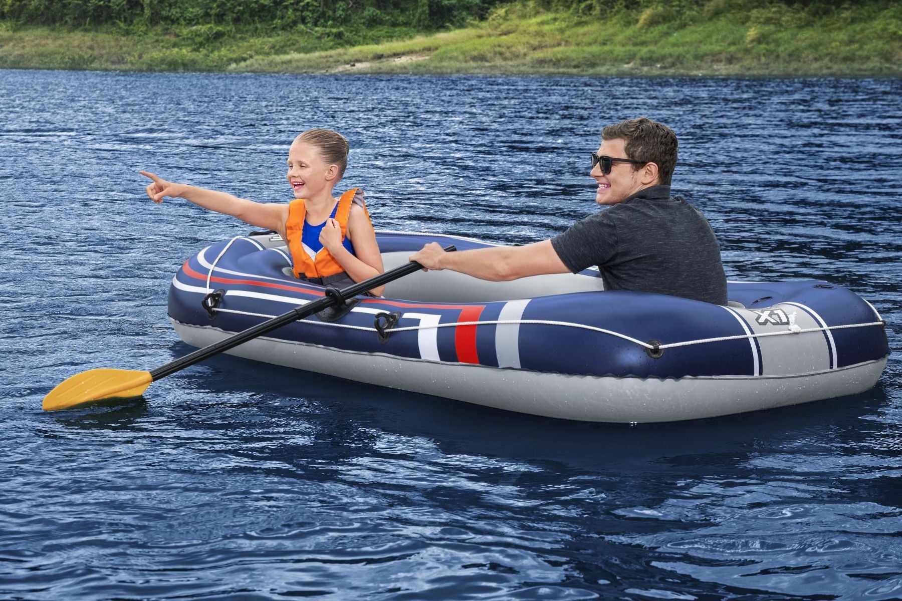 Hydro-Force 2 Person Inflatable Raft Treck Set Treck