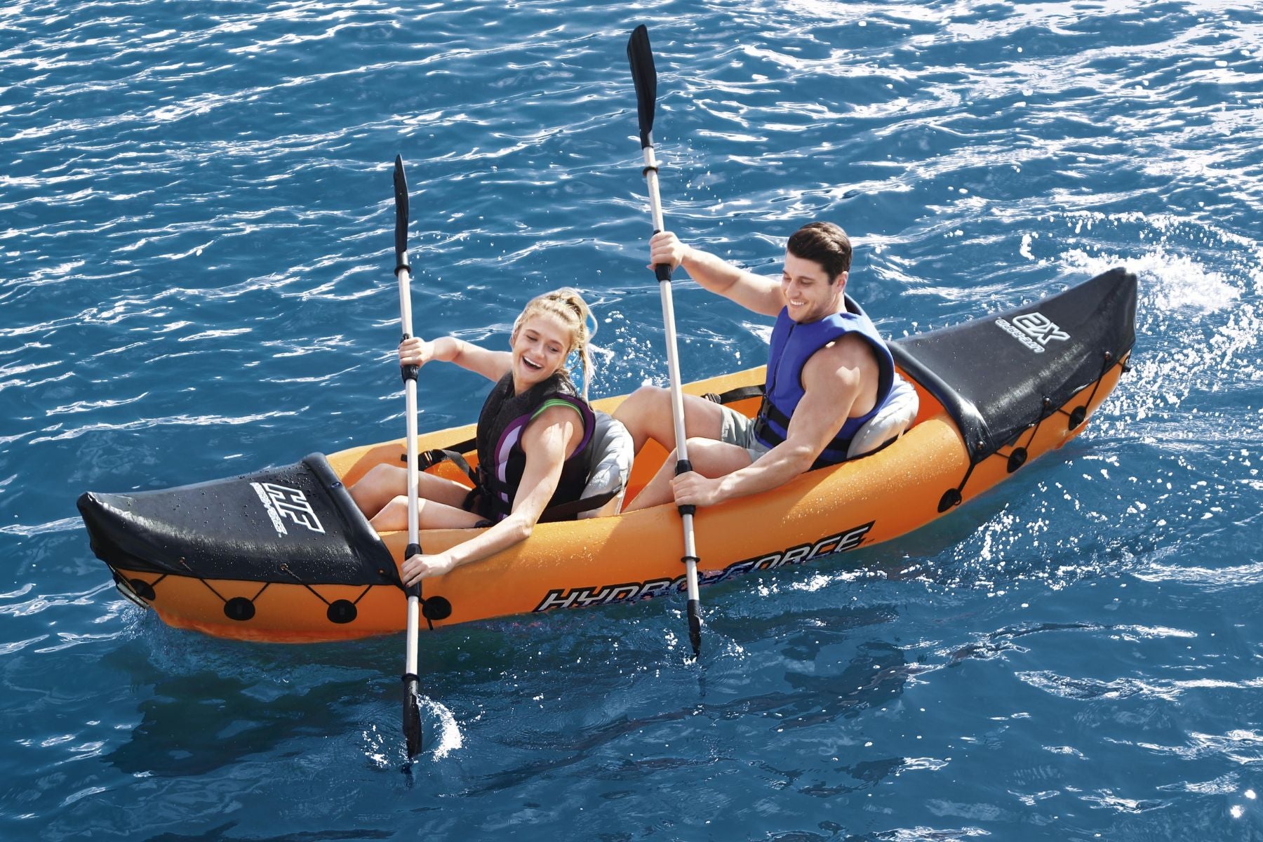 Hydro-Force 2 Person Inflatable Kayak Complete Set - Rapid