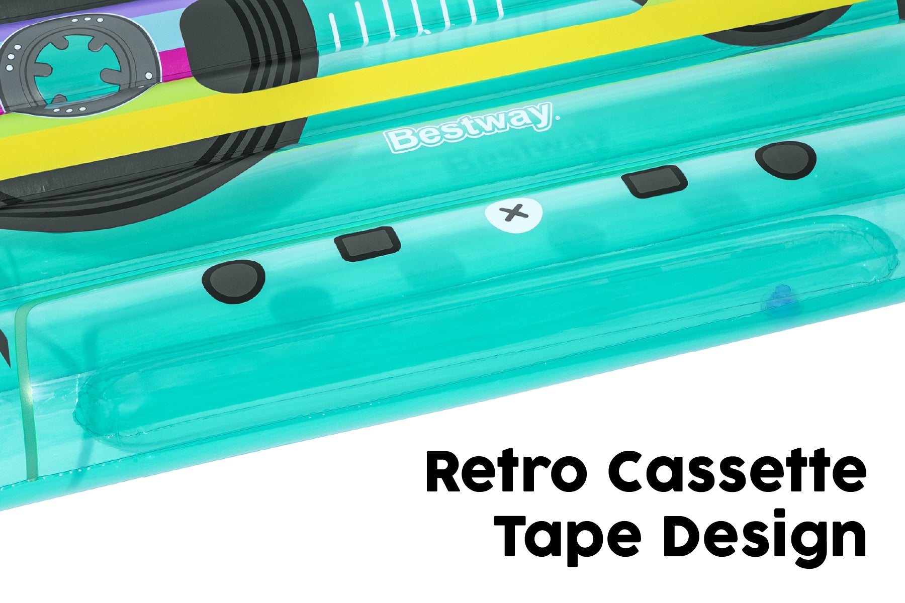 Inflatable Cassette Tape Pool Float