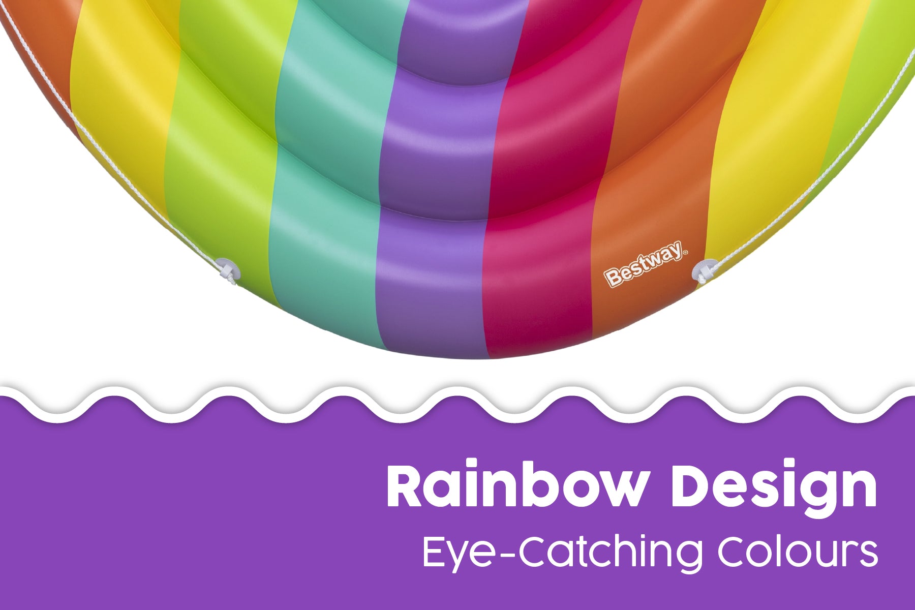 Inflatable Rainbow Dreams Pool Float