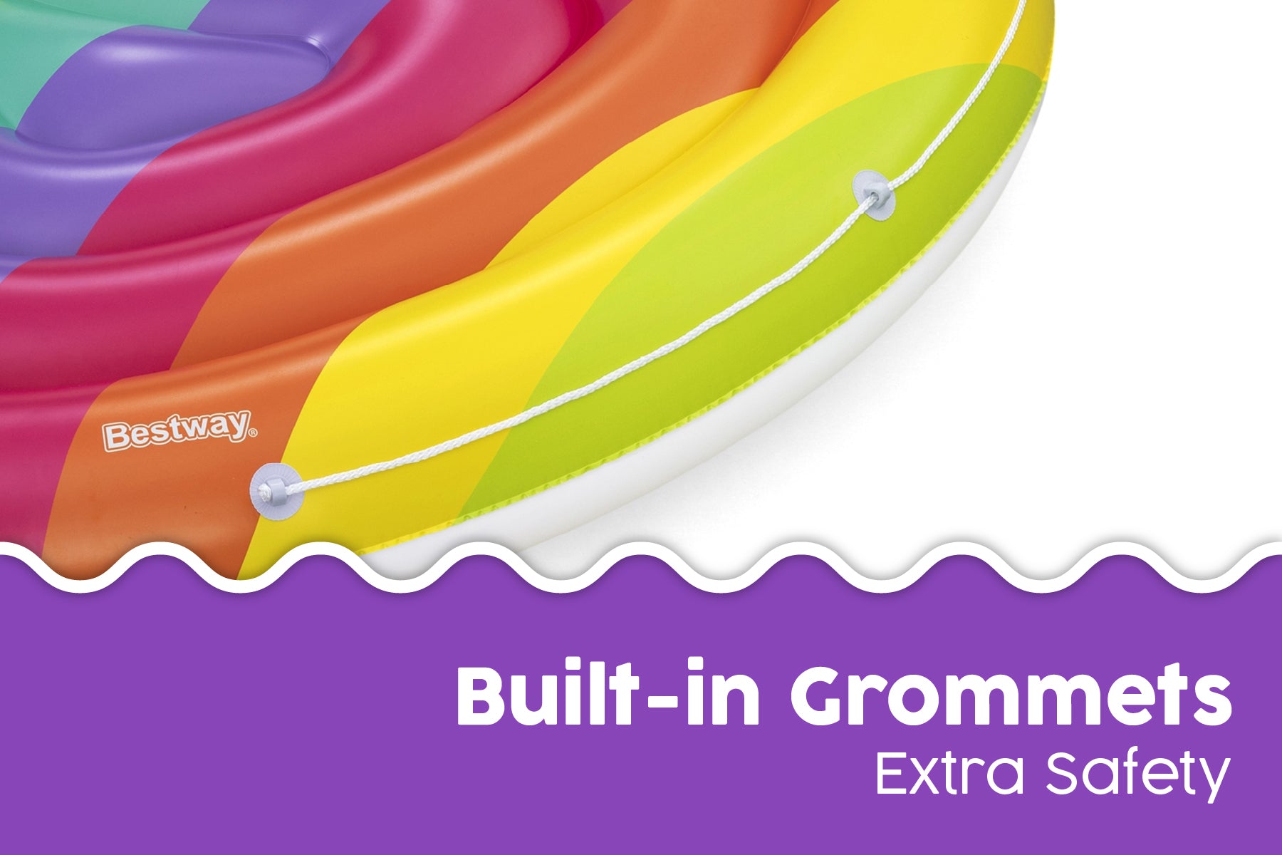 Inflatable Rainbow Dreams Pool Float