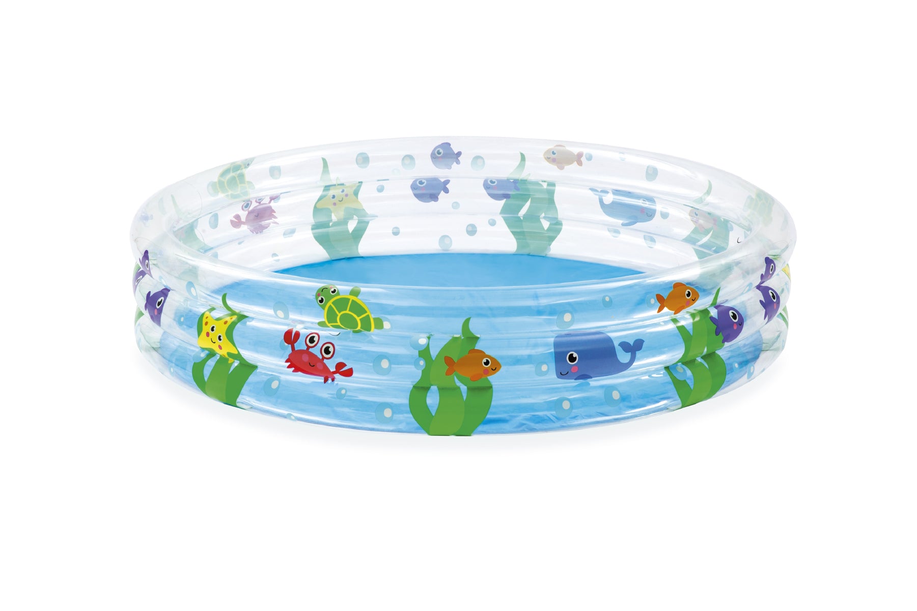 3-Ring Ocean Theme Kids Inflatable Paddling Pool