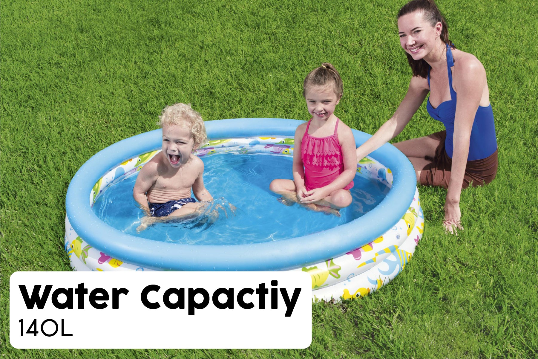 Ocean Themed Kids Inflatable Paddling Pool