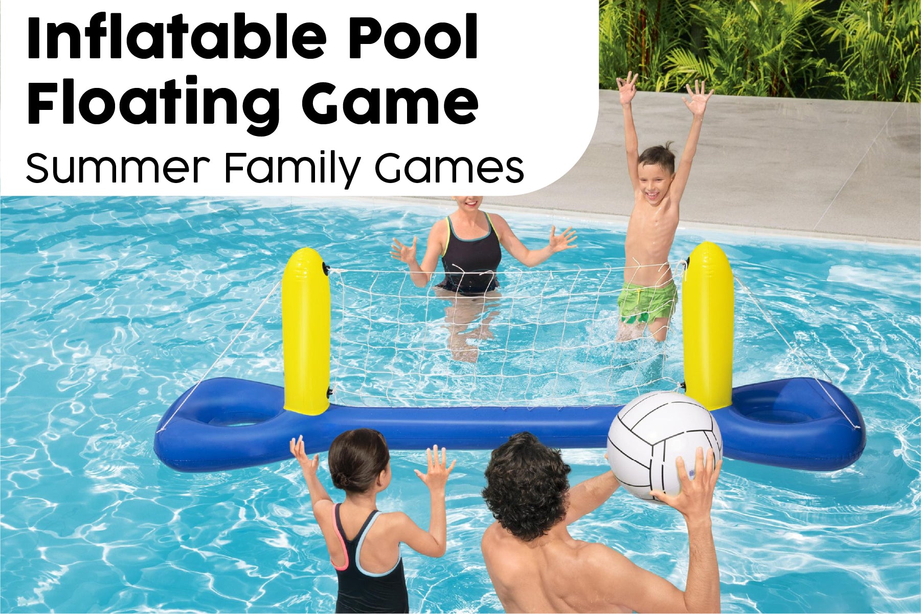 Inflatable Water Volleyball Pool Game Set