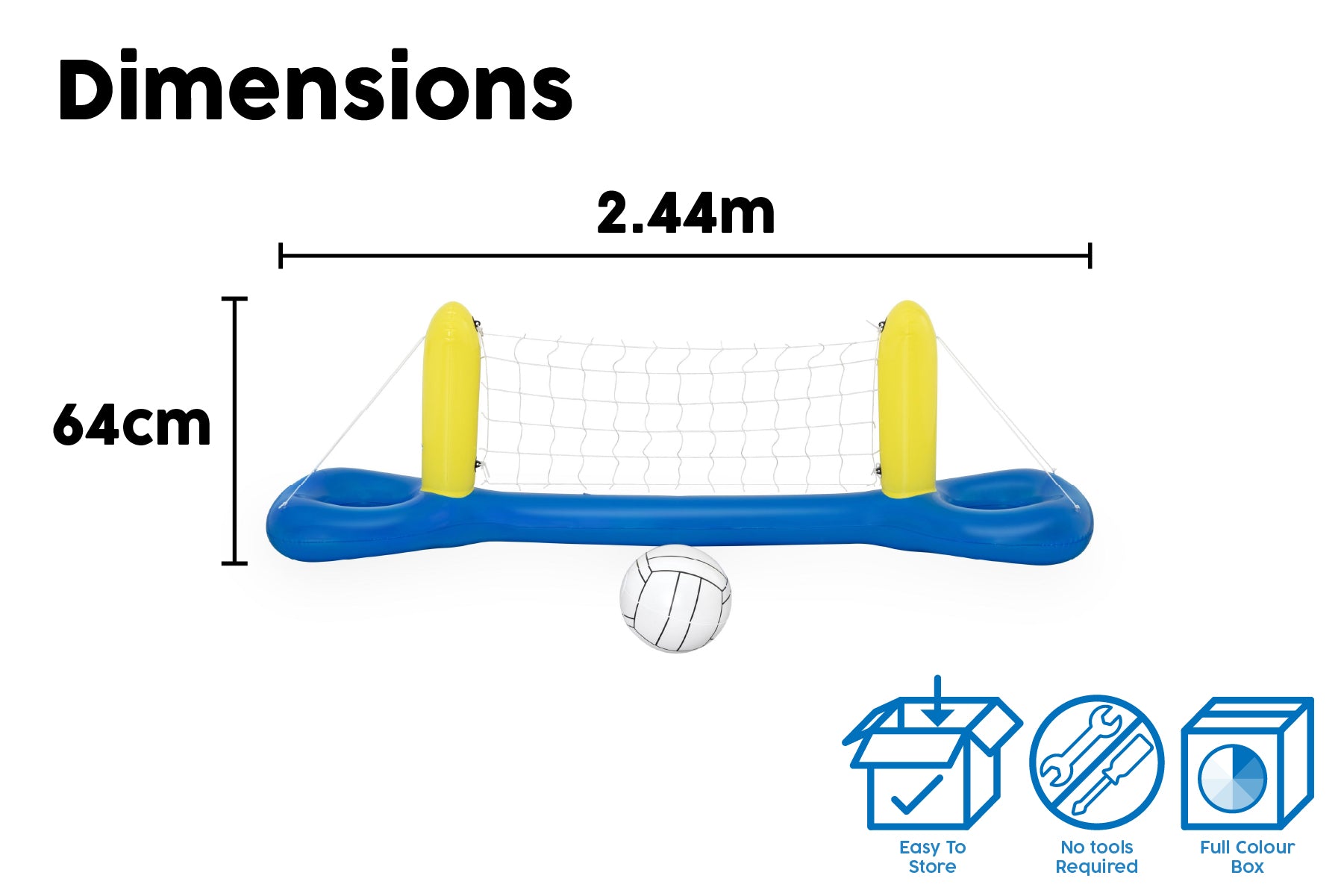 Inflatable Water Volleyball Pool Game Set