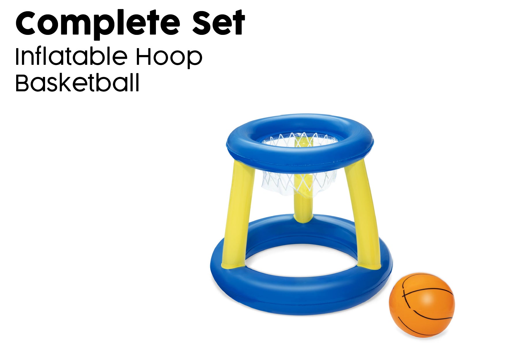 Inflatable Splash 'N Hoop Floating Basketball Pool Game Set