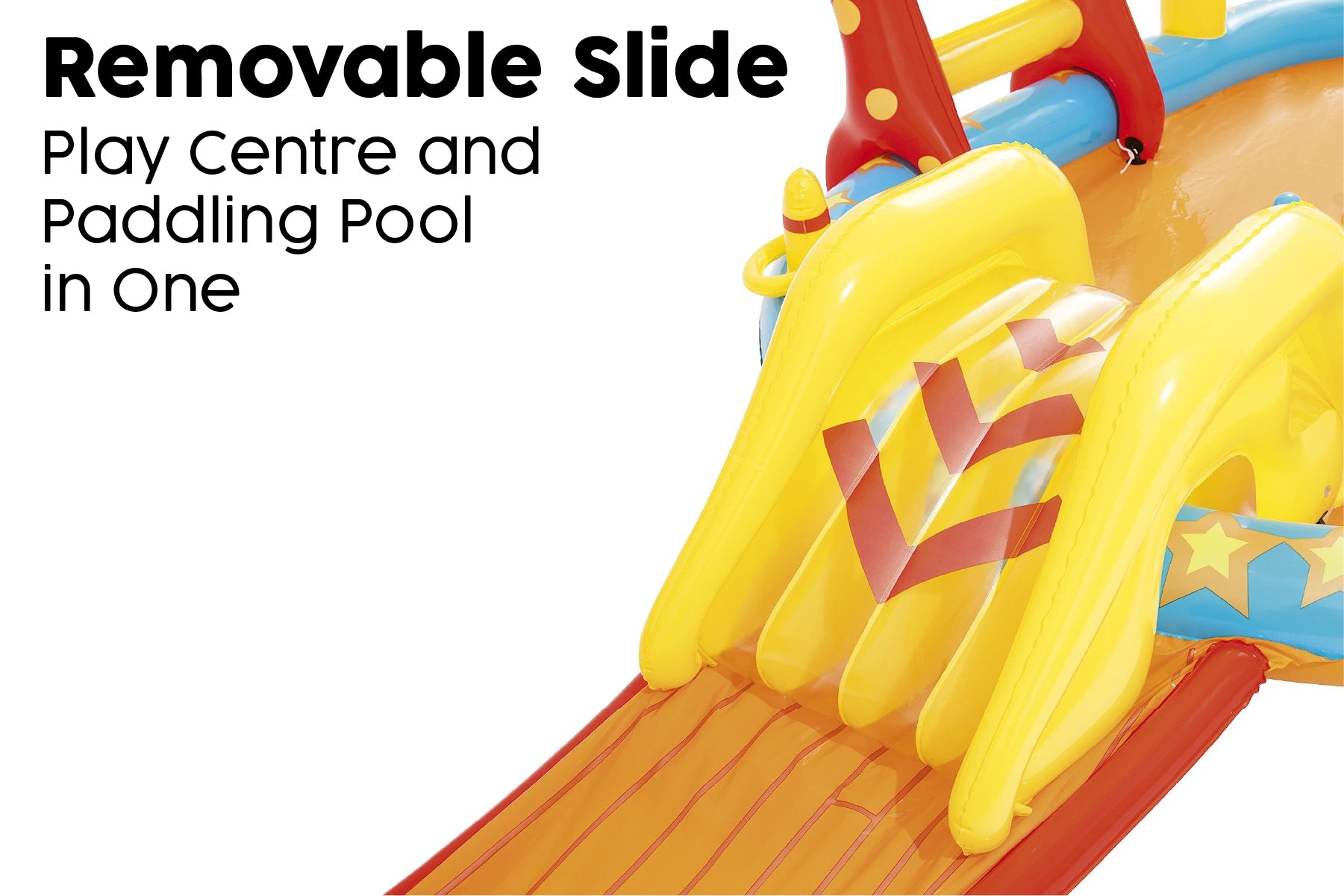 Kids Inflatable Lil' Champ Paddling Pool Water Play Centre, with Activities