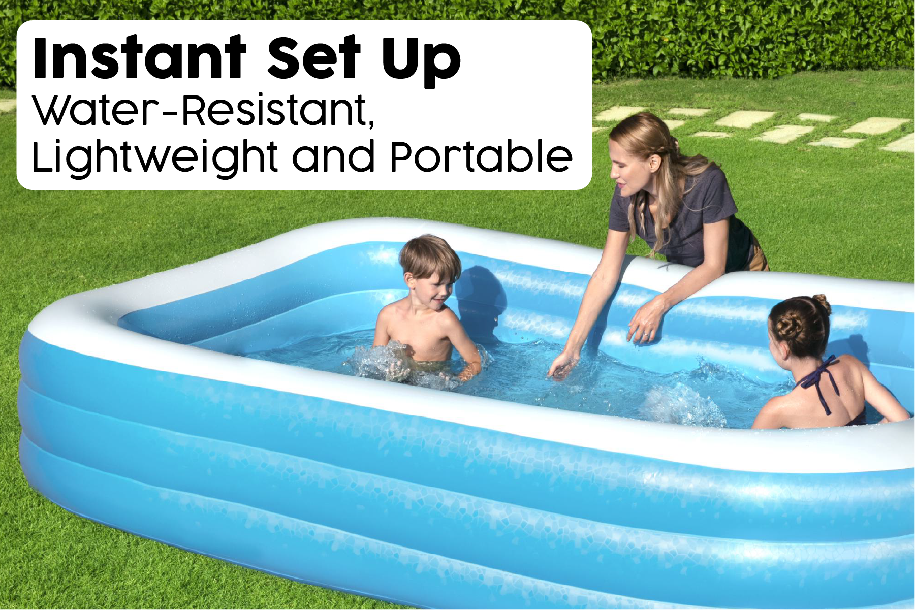 Inflatable Paddling Swimming Pool - 10ft