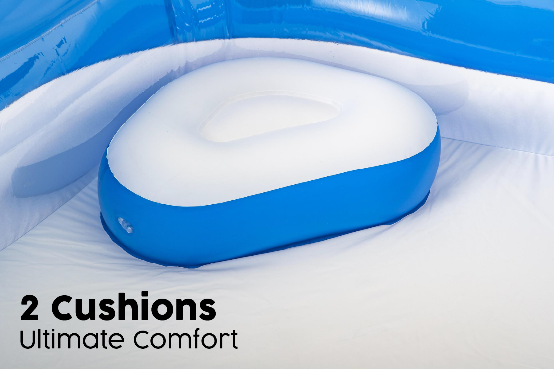 Family Inflatable Paddling Pool with Built-In Seats