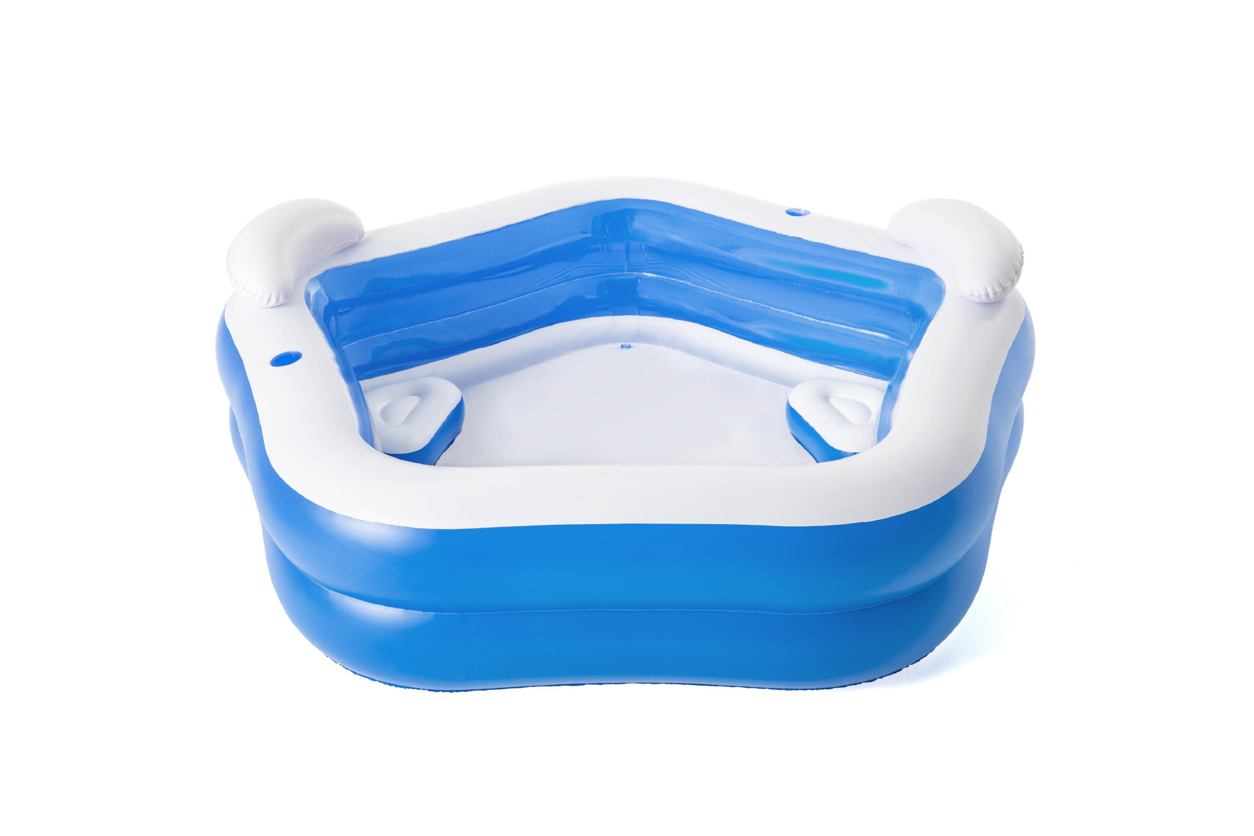 Family Inflatable Paddling Pool with Built-In Seats