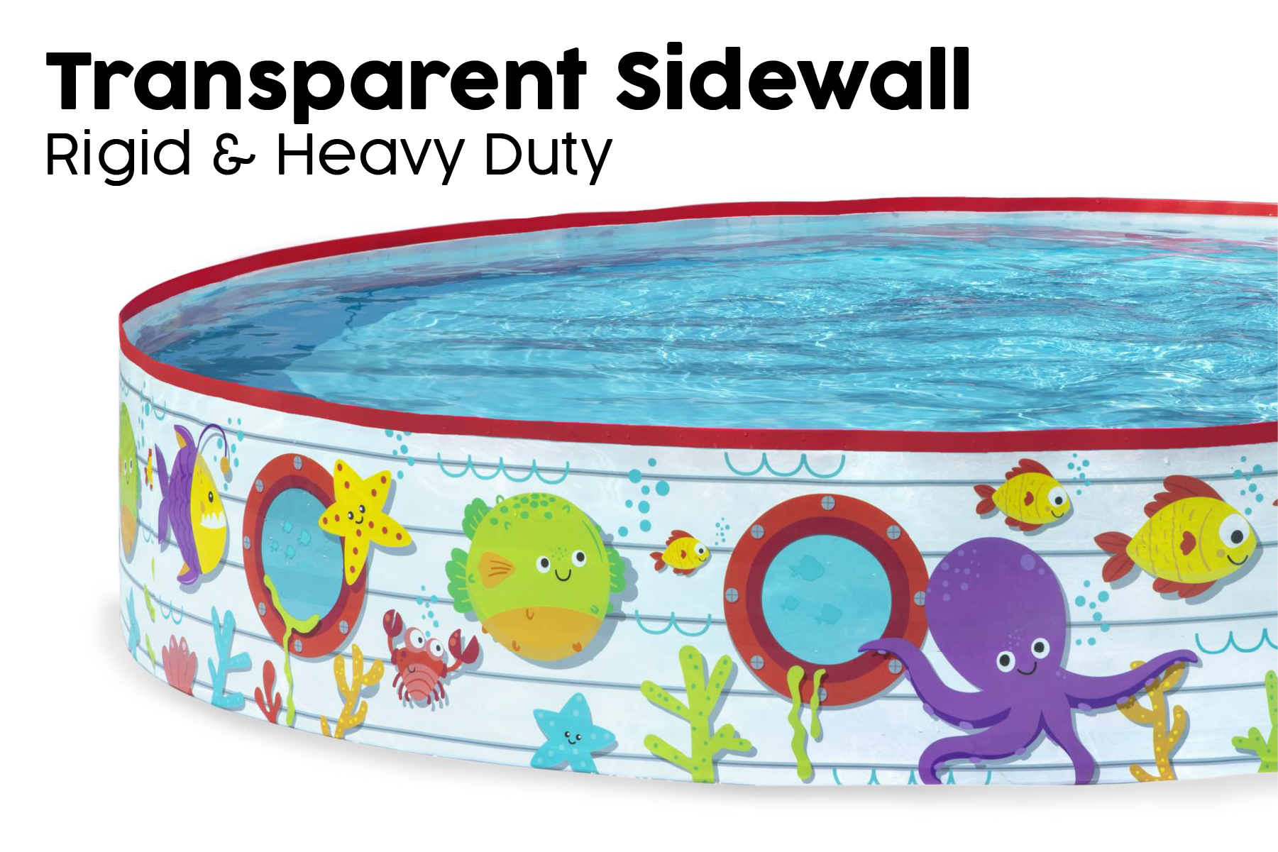 Coral Themed Kids Inflatable Paddling Pool