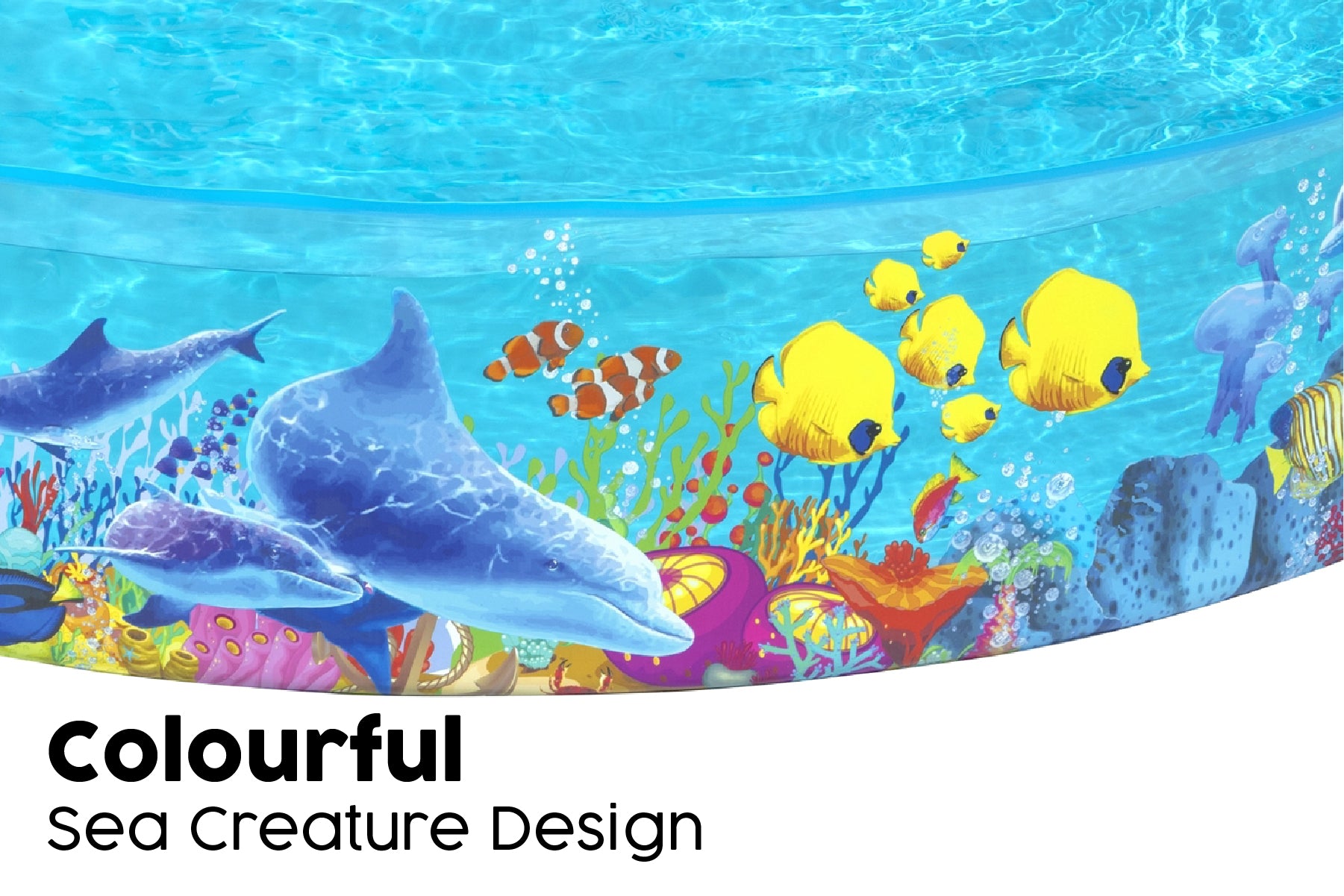 Sea Animals Themed Kids Inflatable Paddling Pool