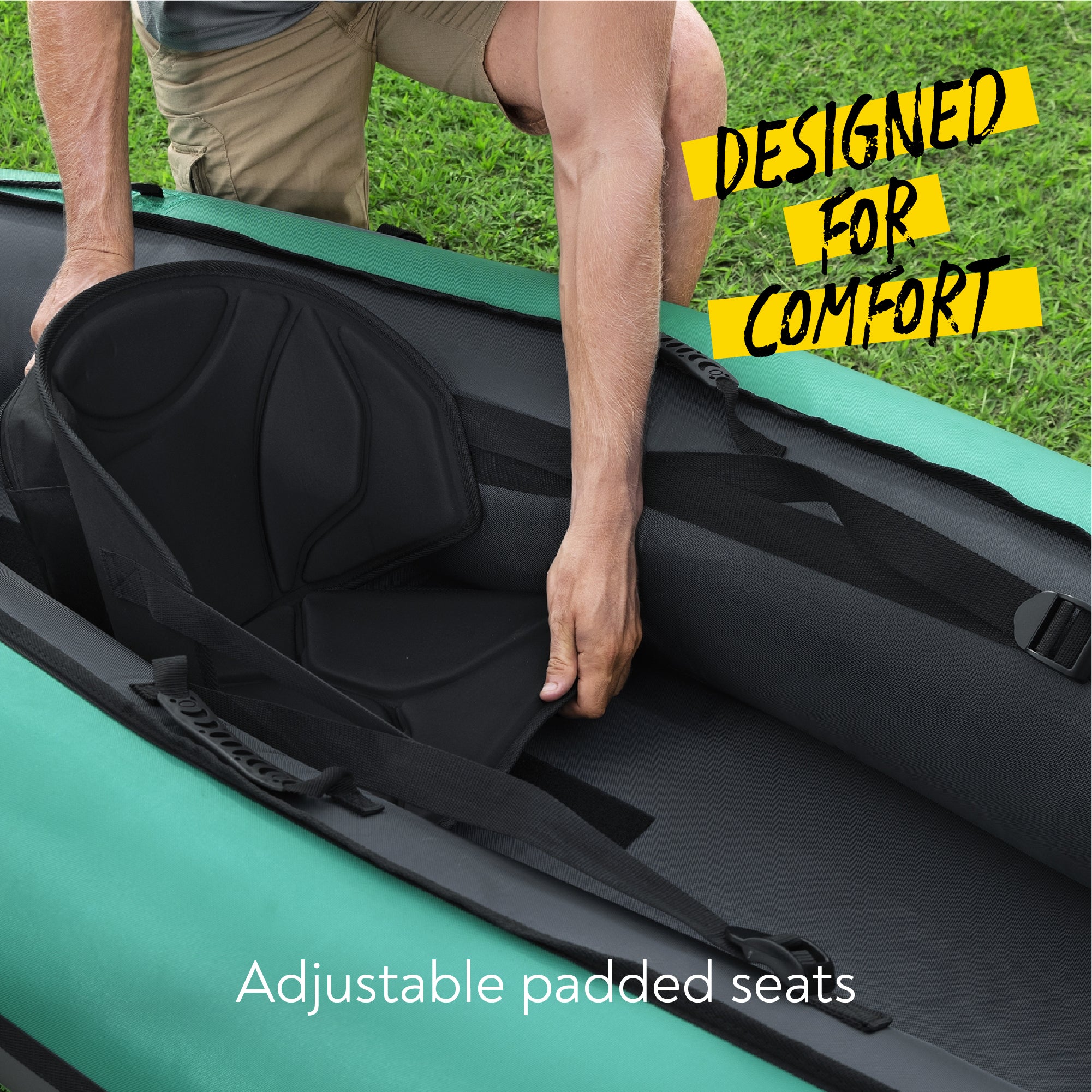 Hydro-force 1 Person Inflatable Kayak Complete Set - Ventura