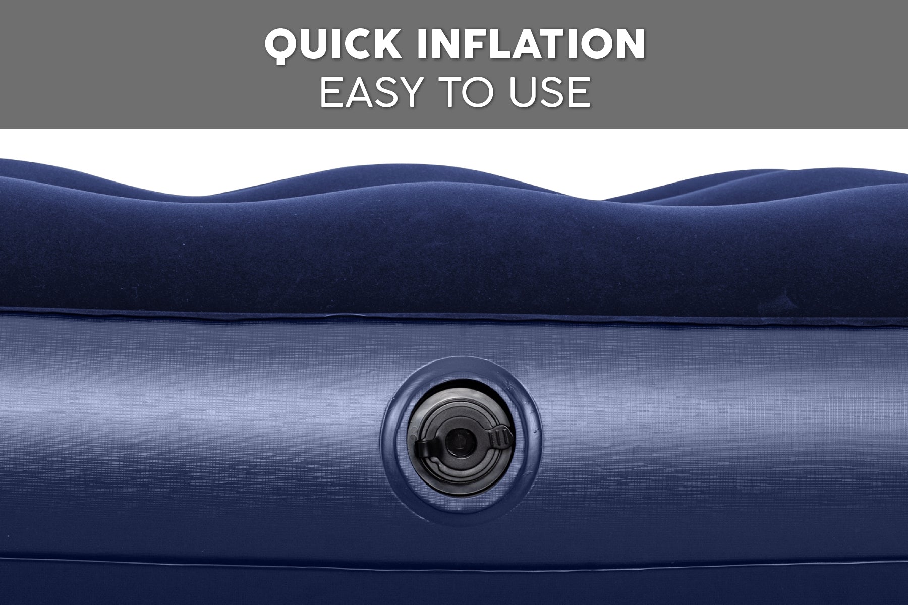 Single Flocked Airbed Inflatable Air Mattress