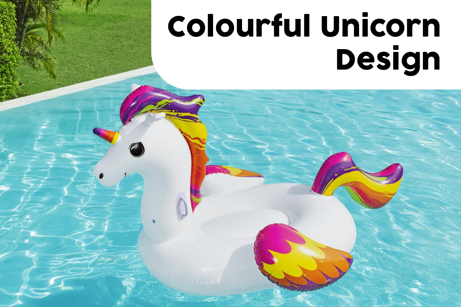 Inflatable Supersized Unicorn Pool Float