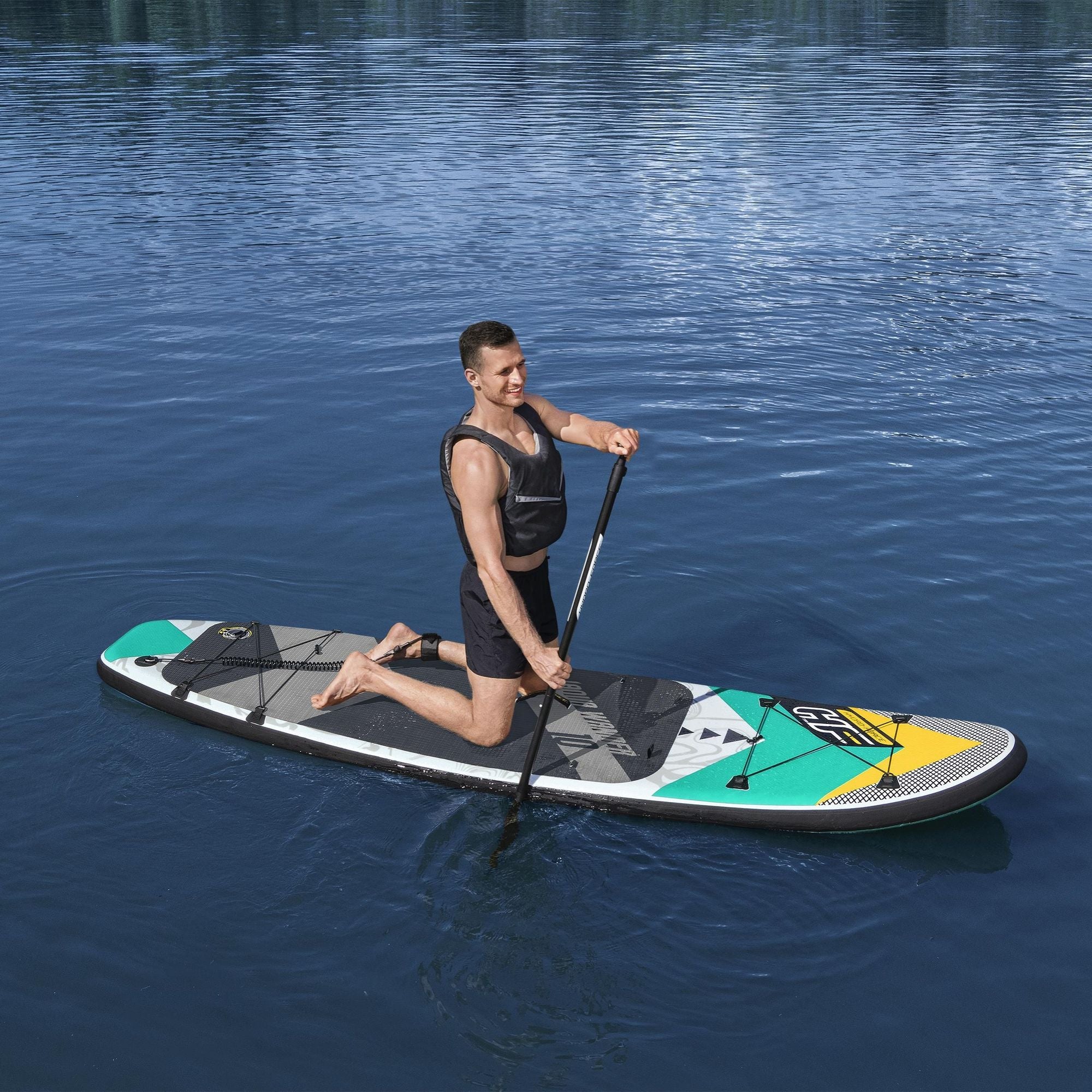 Hydro-Force 10ft Inflatable Paddle Board/ Kayak Set - Aqua Wander