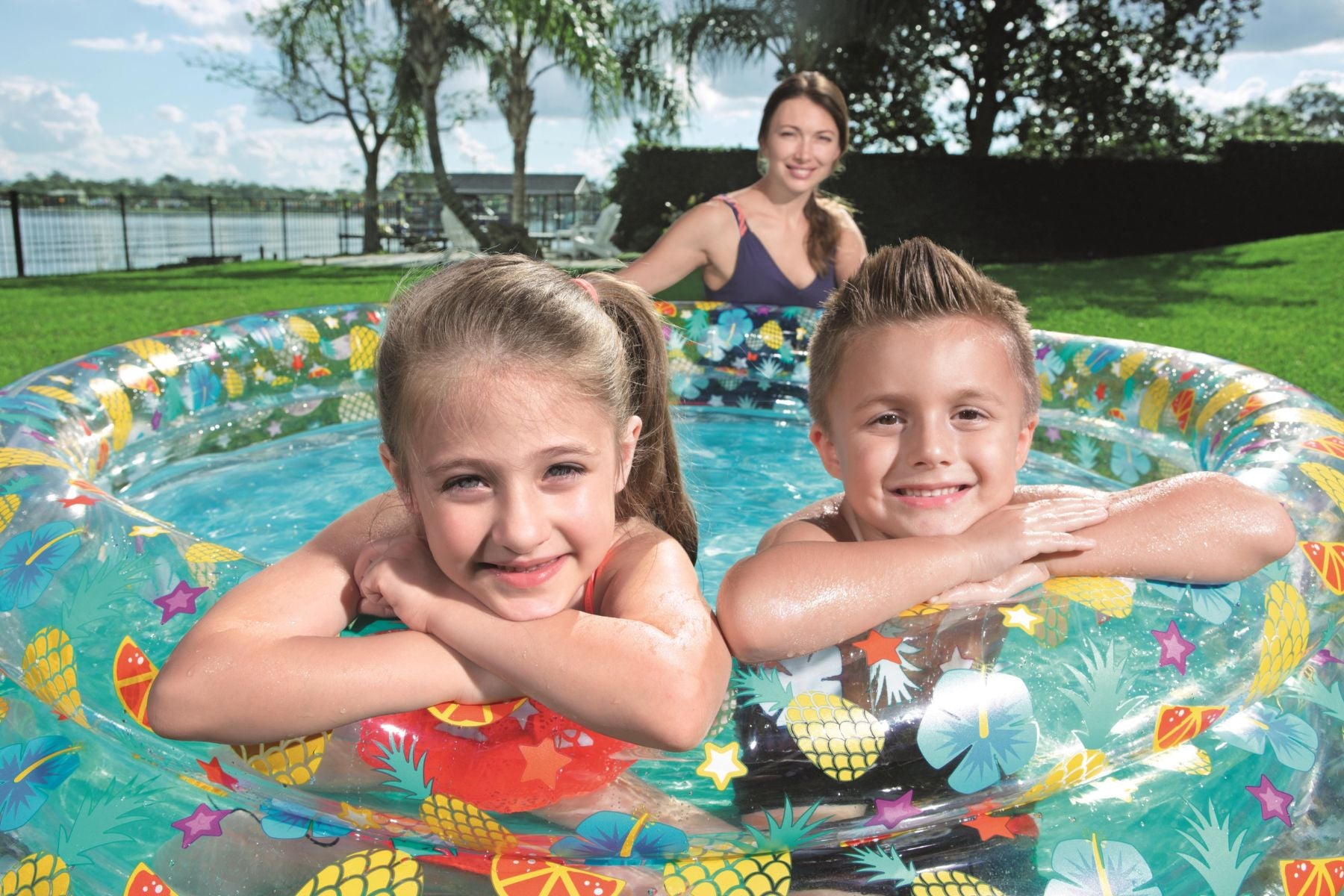 Tropical Themed Kids Inflatable Paddling Pool