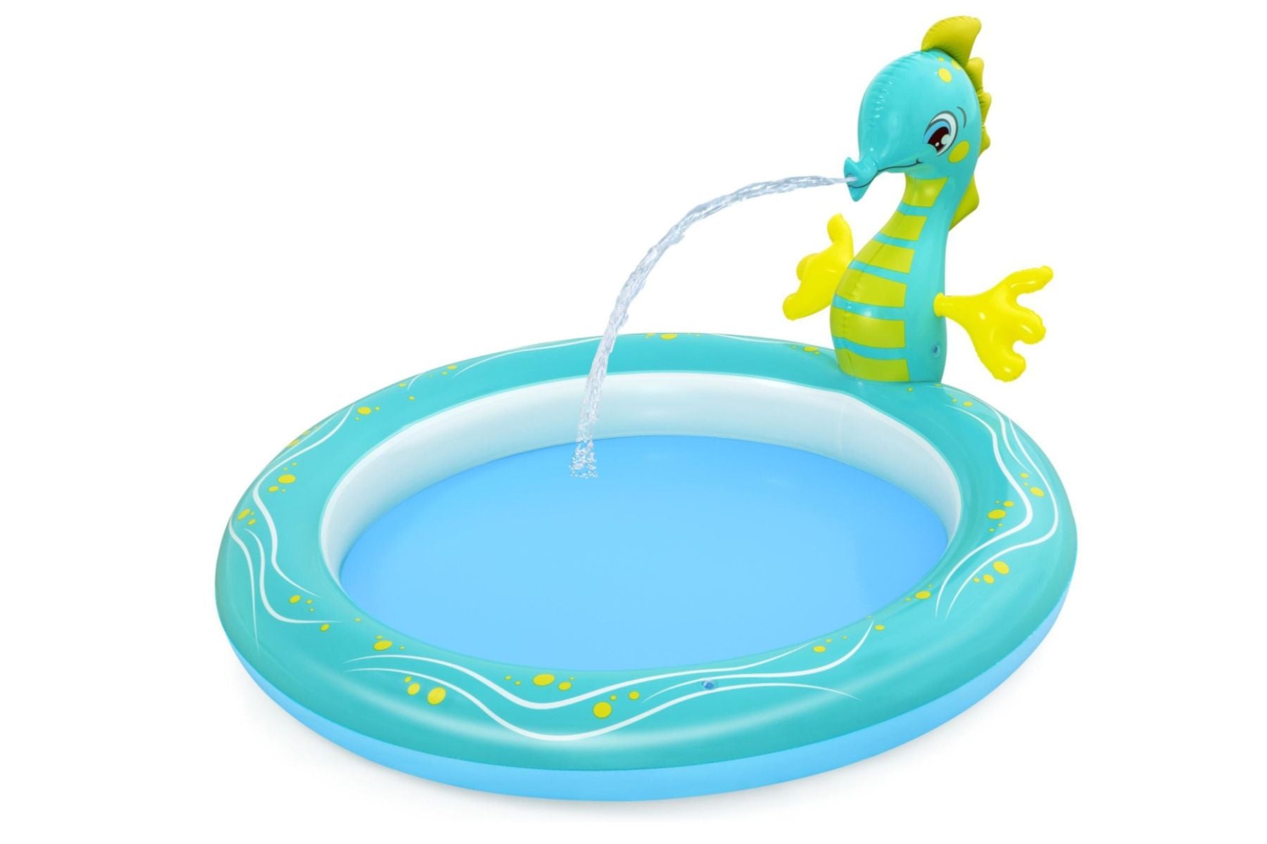 Seahorse Sprinkler Kids Inflatable Paddling Pool