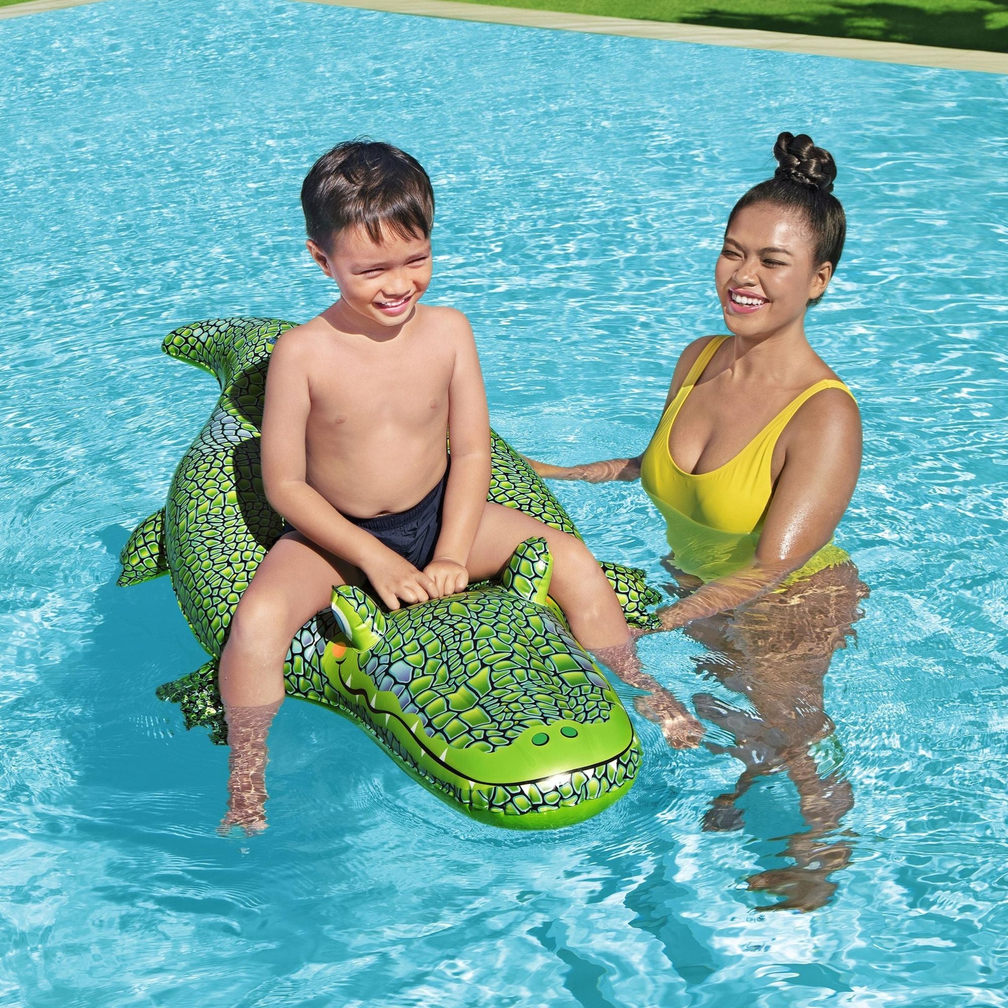 Inflatable Buddy the Croc Pool Float