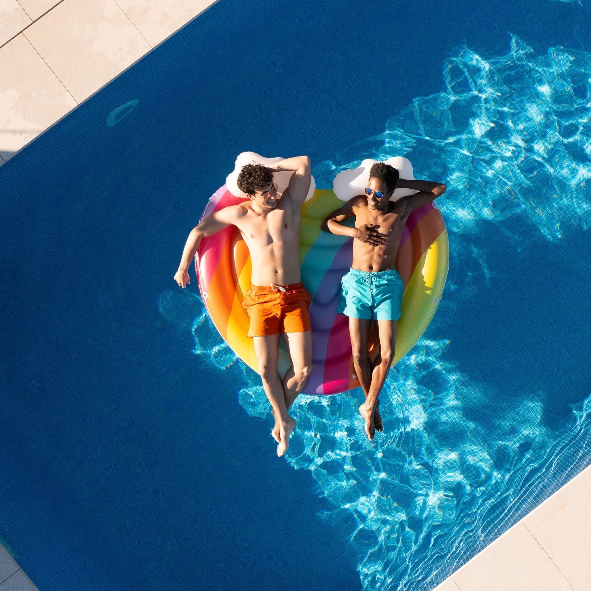 Inflatable Rainbow Dreams Pool Float