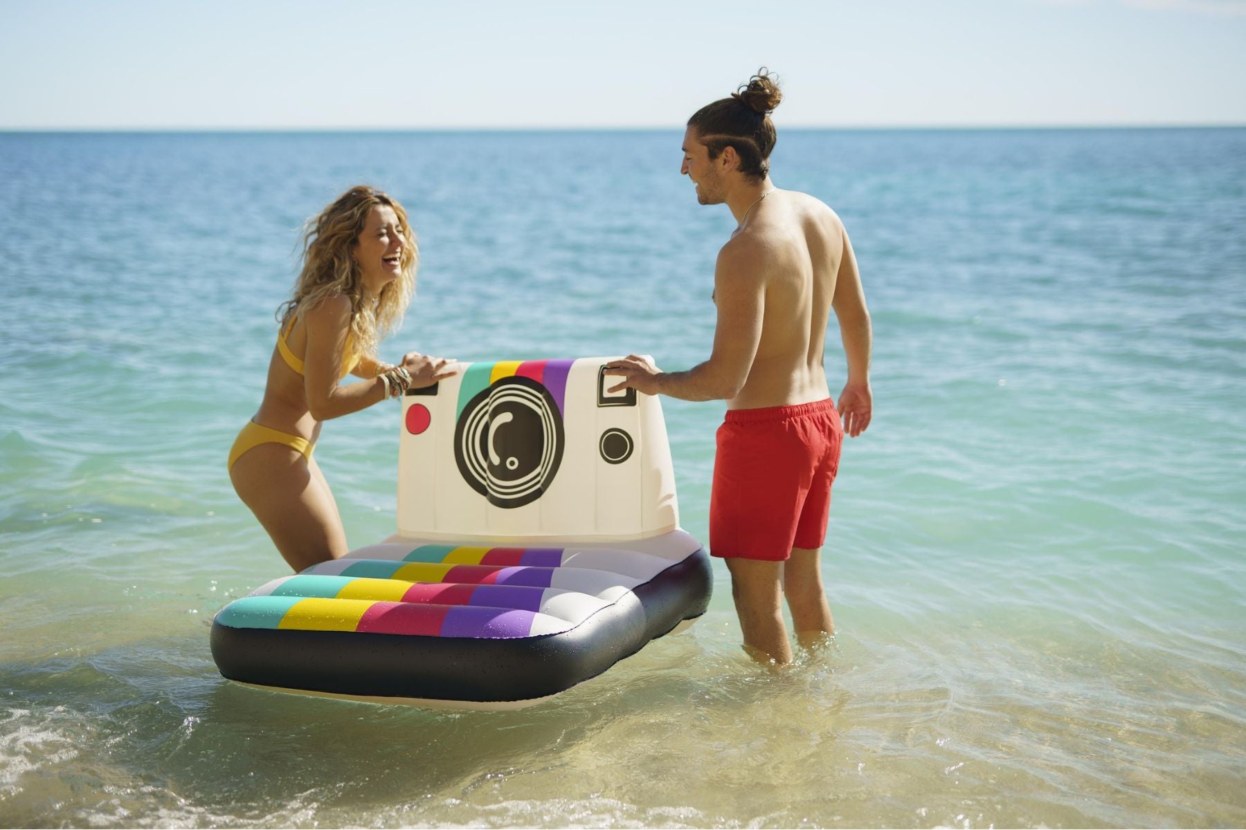 Inflatable Vintage Camera Pool Float