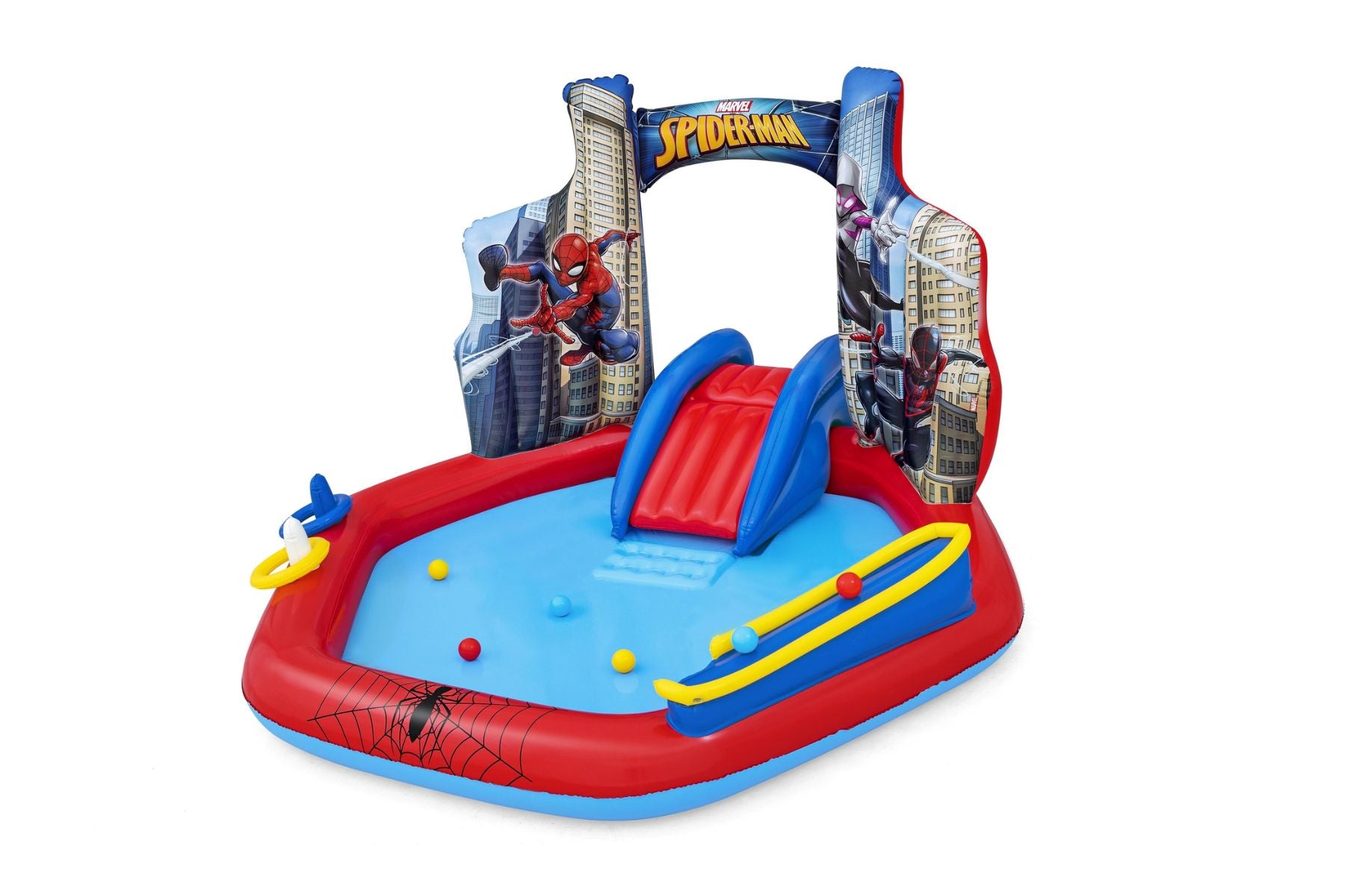 Marvel Spiderman Inflatable Paddling Pool with Play Centre