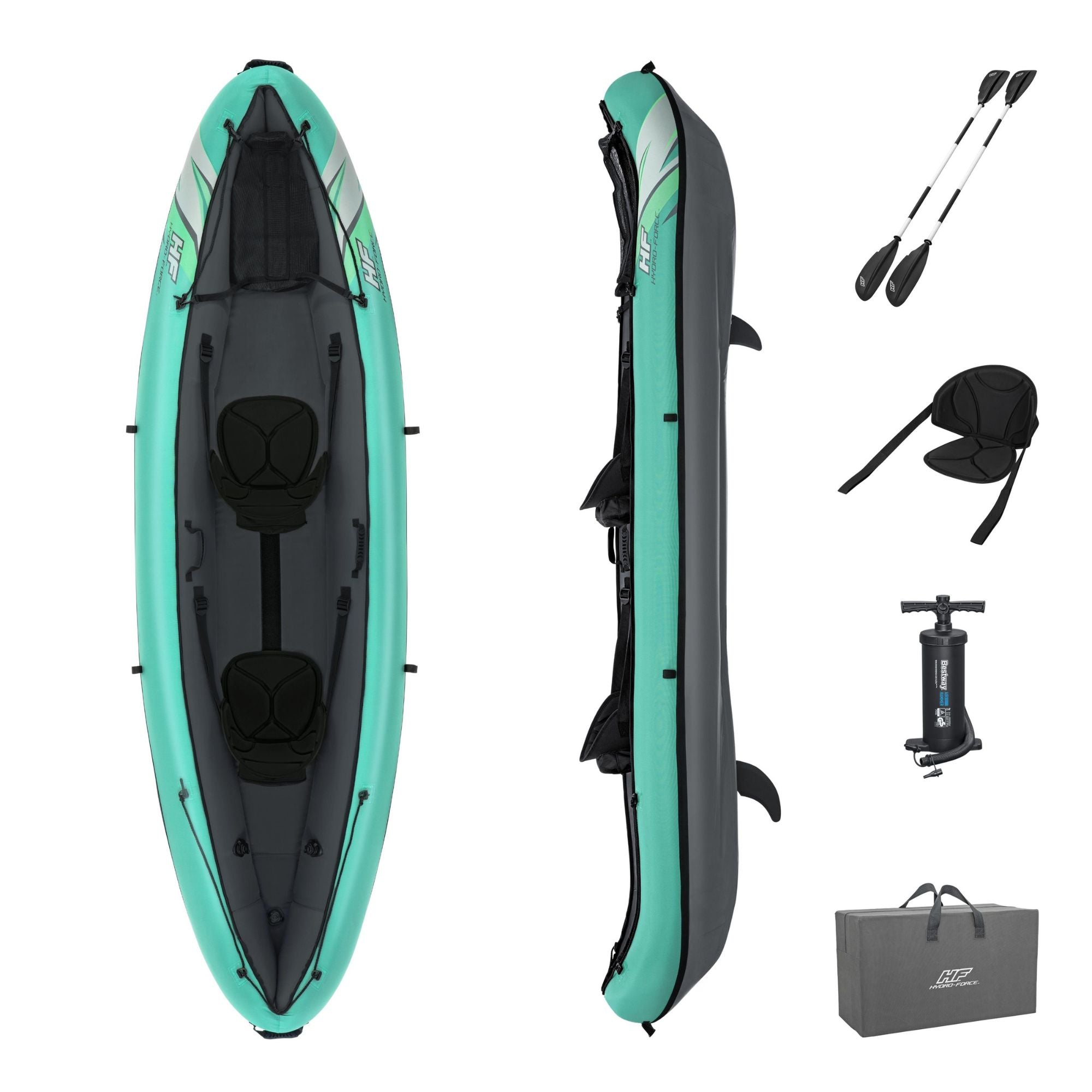 Hydro-force 2 Person Inflatable Kayak Set - Ventura