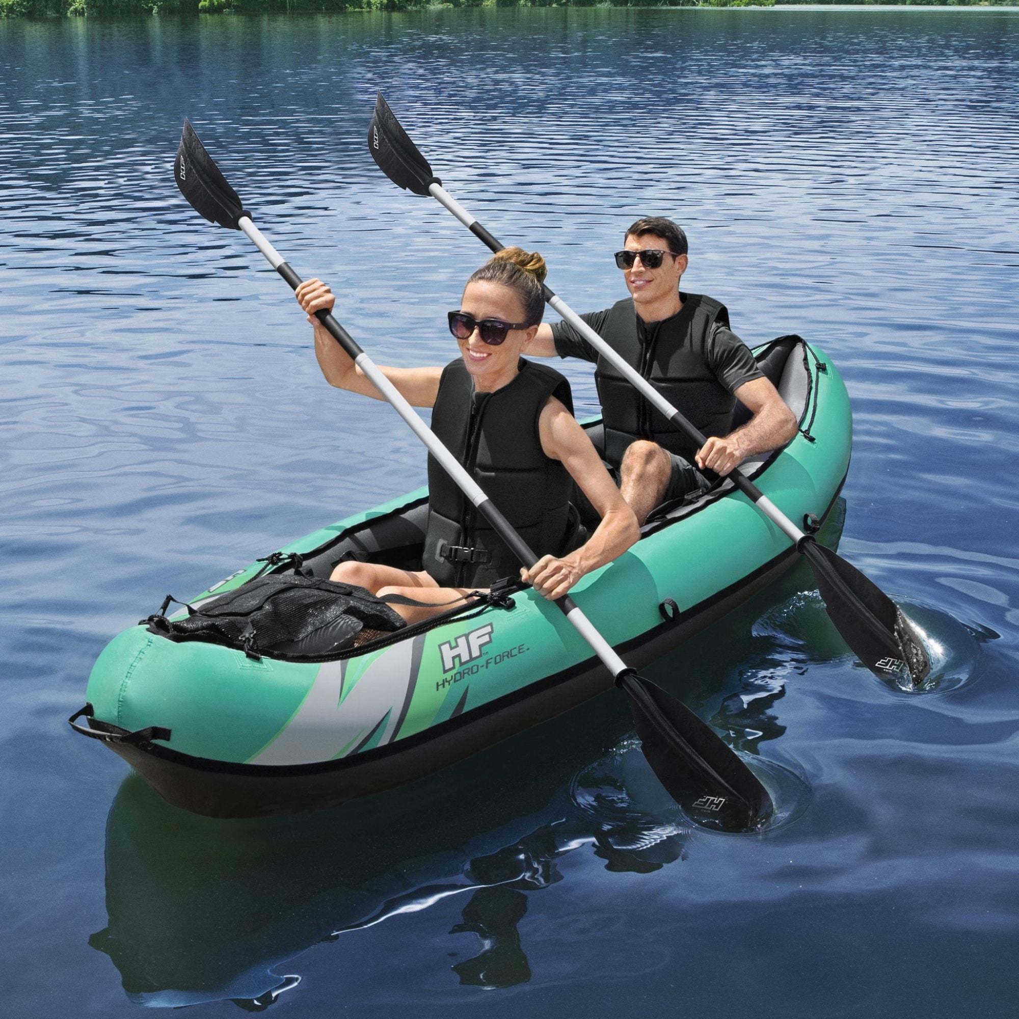 Hydro-force 2 Person Inflatable Kayak Set - Ventura