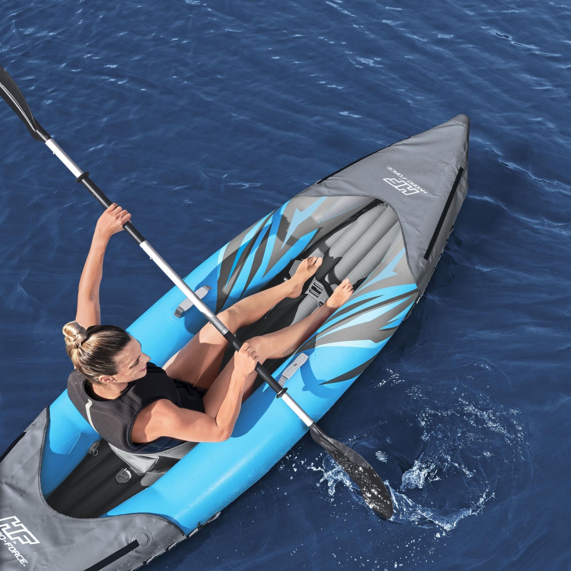 Hydro-Force 1 Person Inflatable Kayak Complete Set - Surge Elite