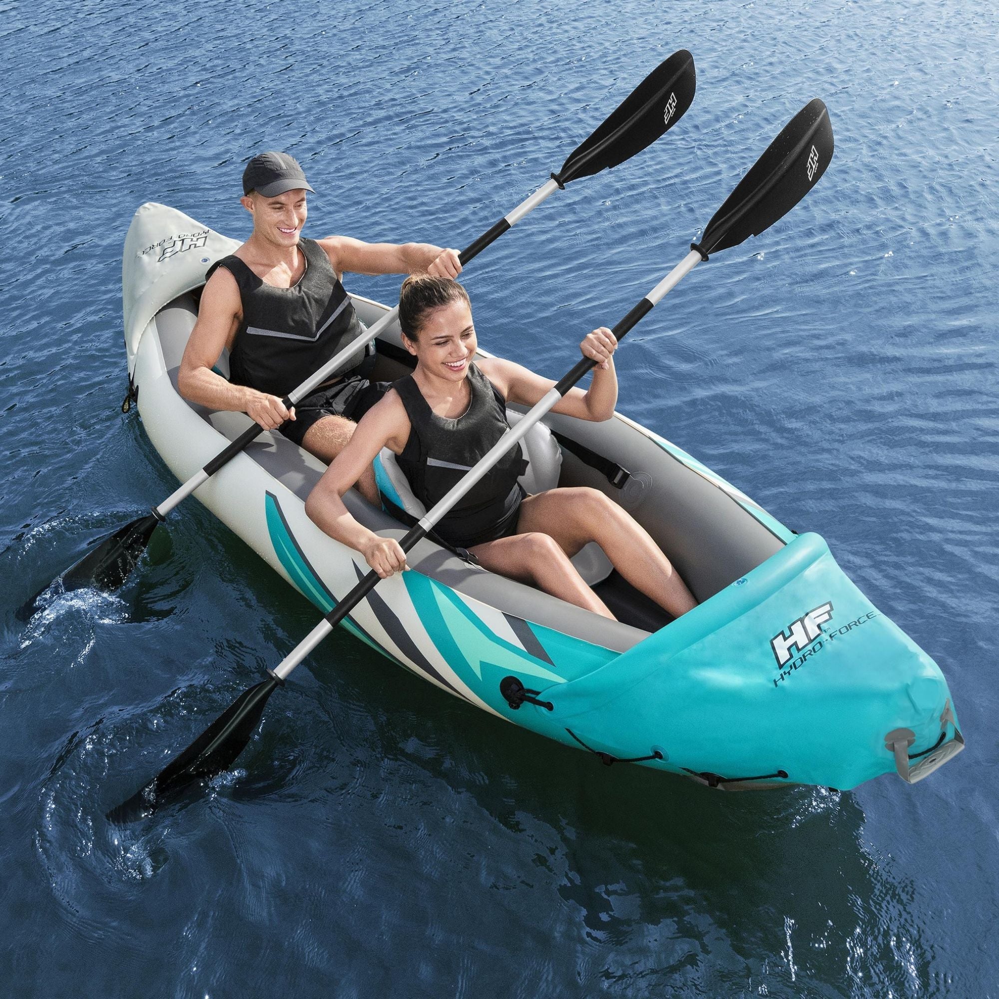 Hydro-Force 2 Person Inflatable Kayak Complete Set - Rapid Elite