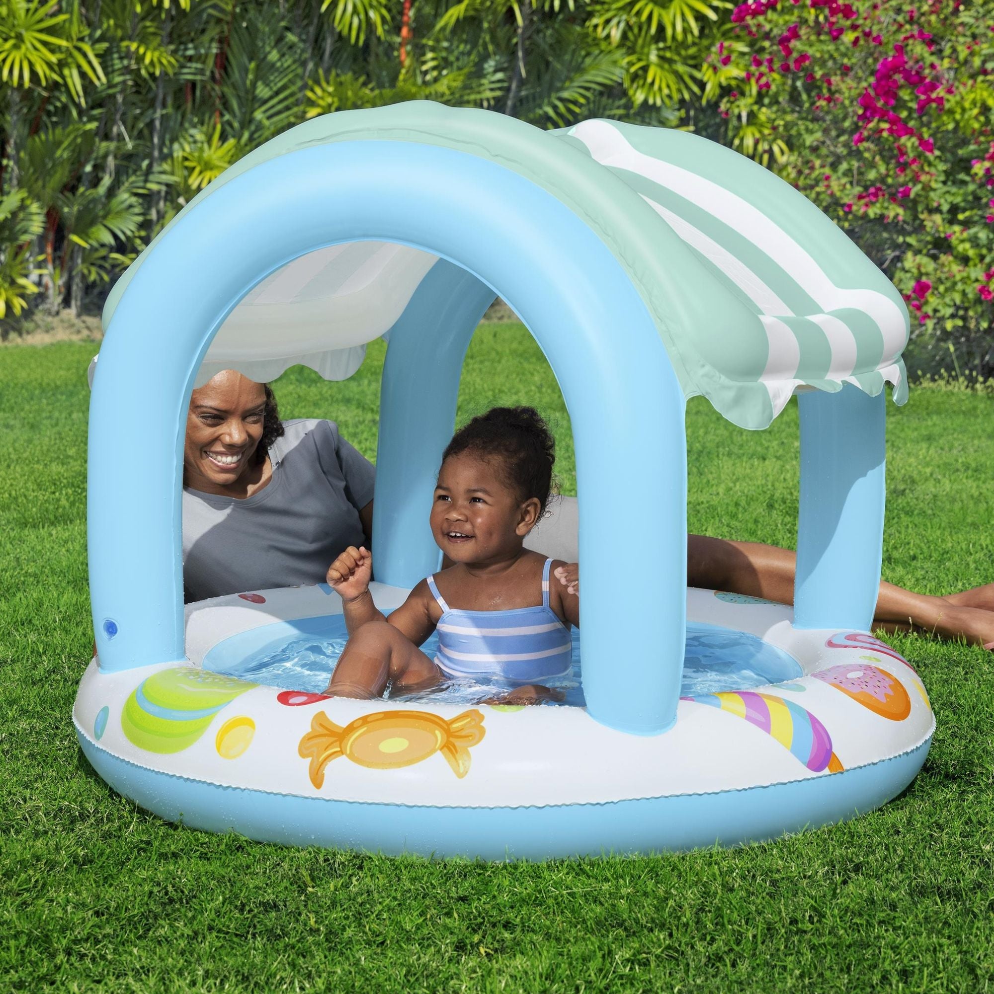 Sweet Shoppe Shaded Kiddie Pool