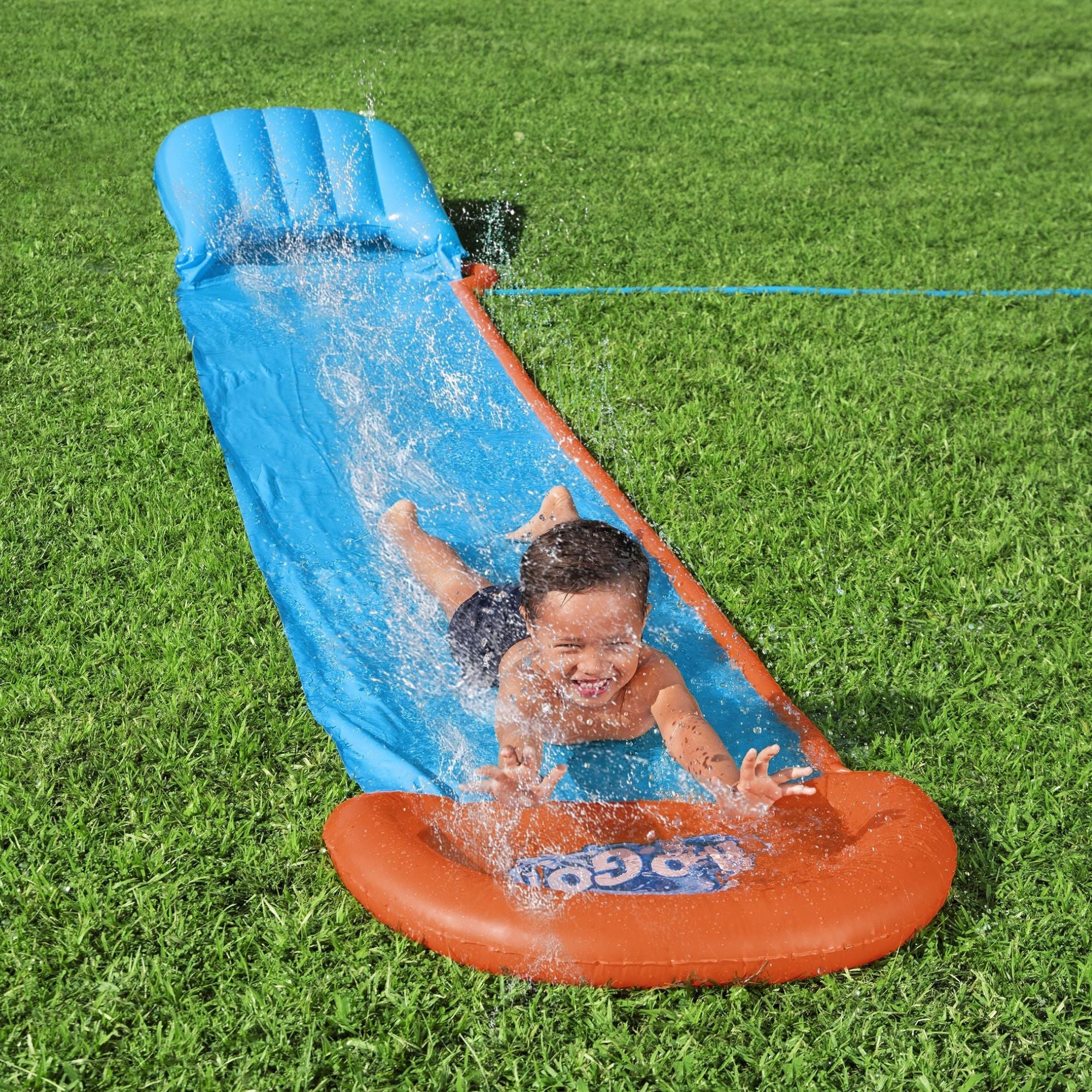 H2OGO! Tsunami Single Splash Water Slide, with Sprinklers