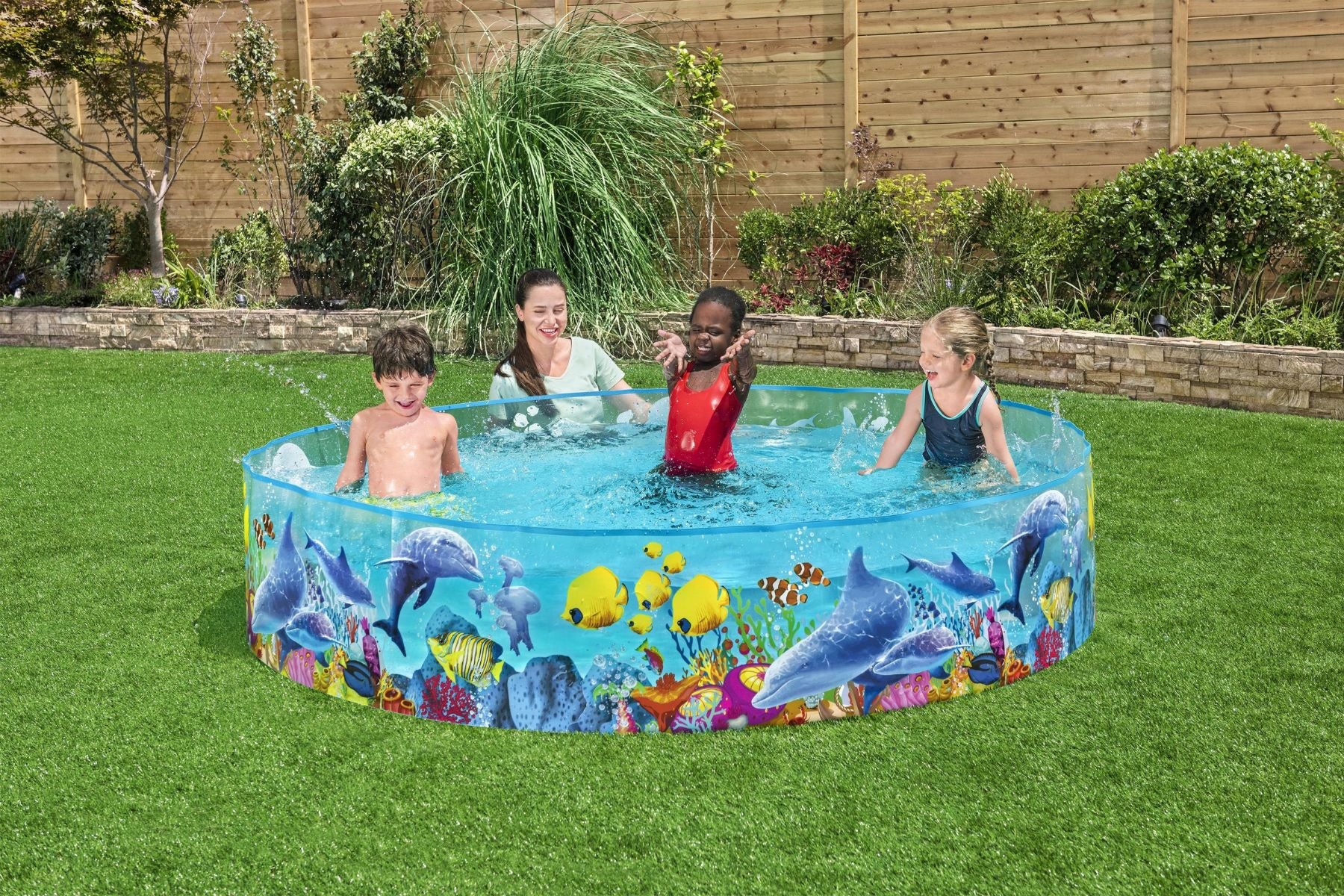 Sea Animals Themed Kids Inflatable Paddling Pool