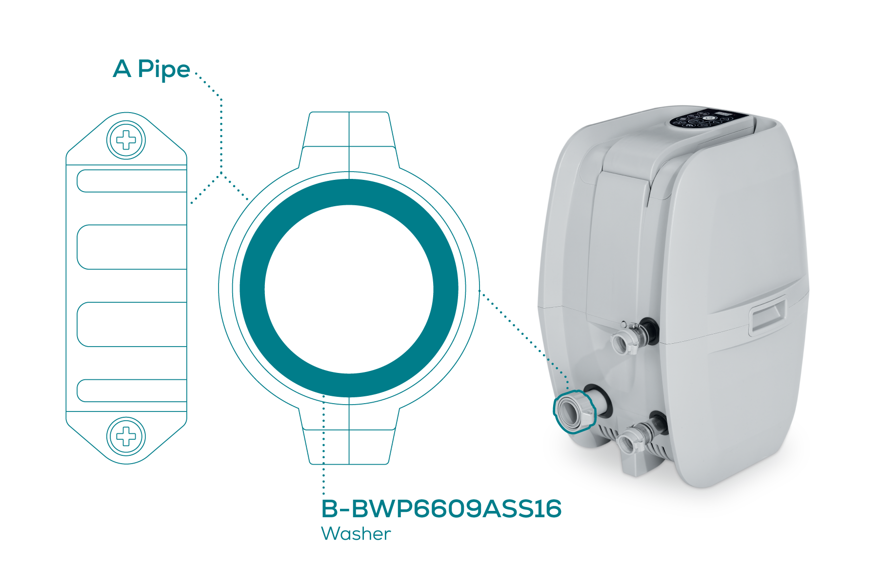 Washer for Pipe A - Airjet Pump