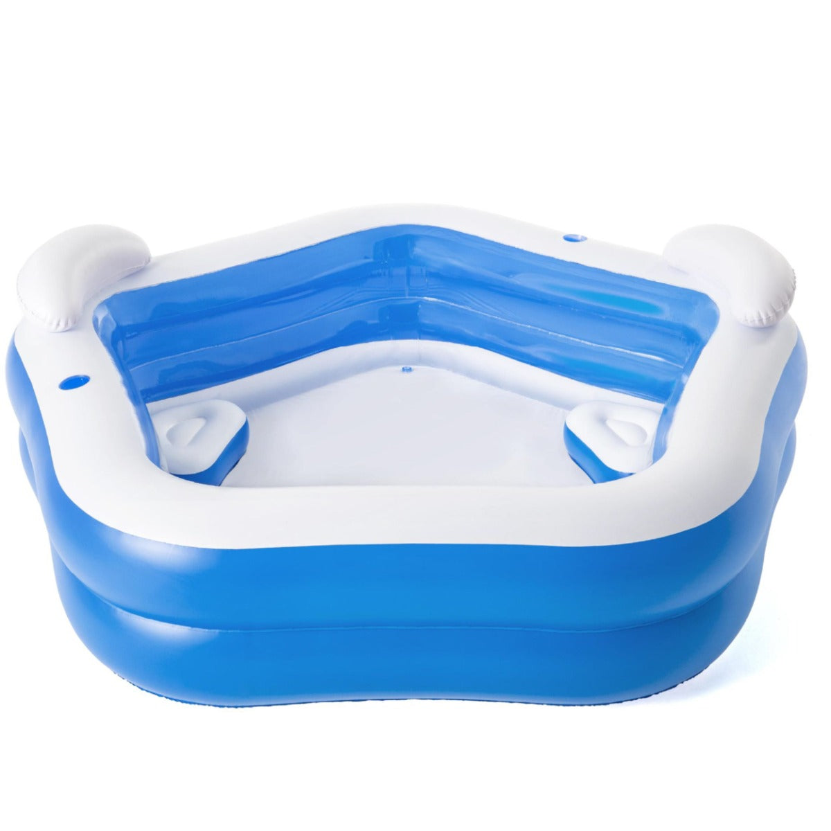 Family Inflatable Paddling Pool with Built-In Seats