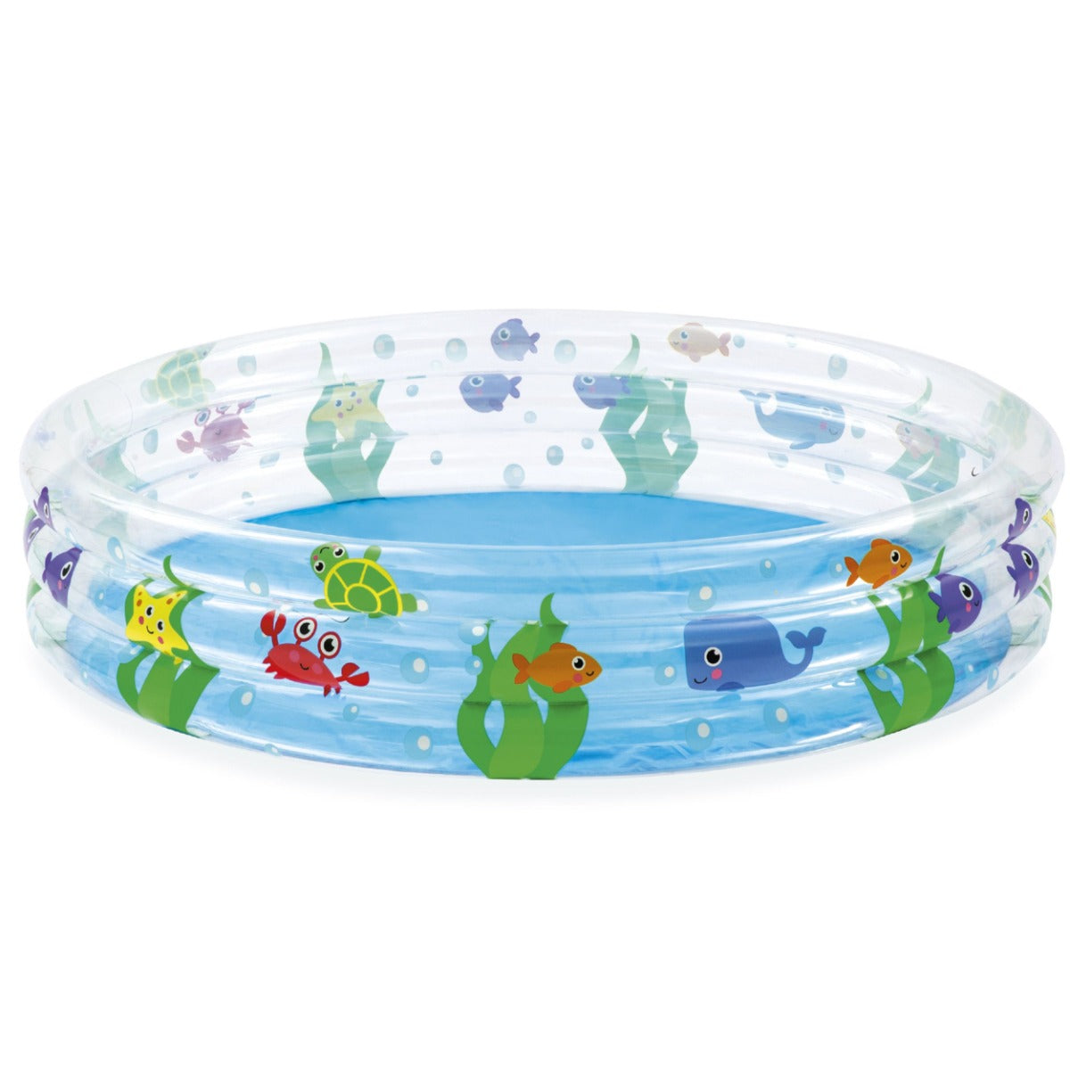 3-Ring Ocean Theme Kids Inflatable Paddling Pool