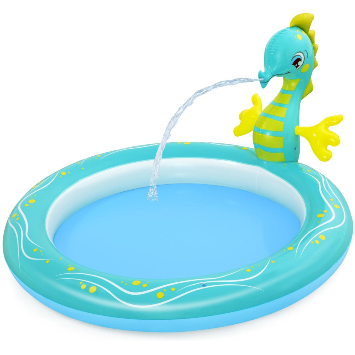 Seahorse Sprinkler Kids Inflatable Paddling Pool