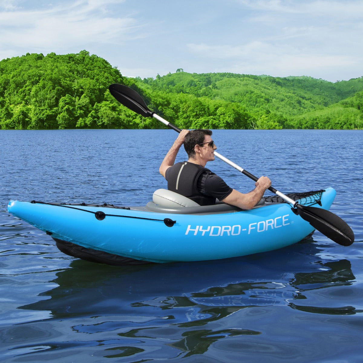 Hydro-Force 1 Person Inflatable Kayak Set - Cove Champion