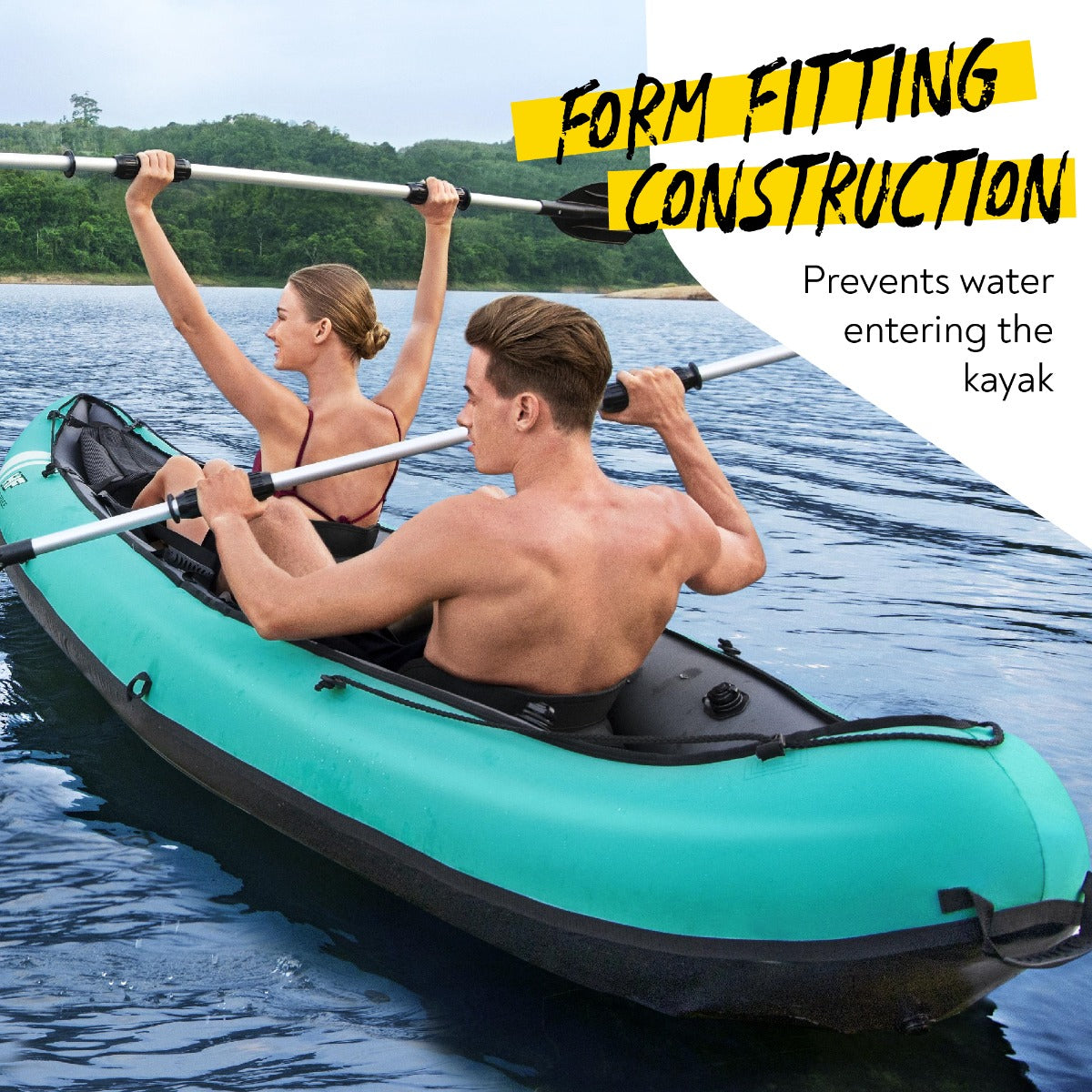 Hydro-force 2 Person Inflatable Kayak Set - Ventura