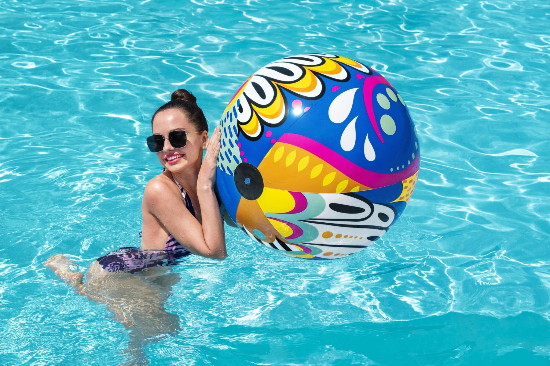 Inflatable 36" Fiesta Beach Ball