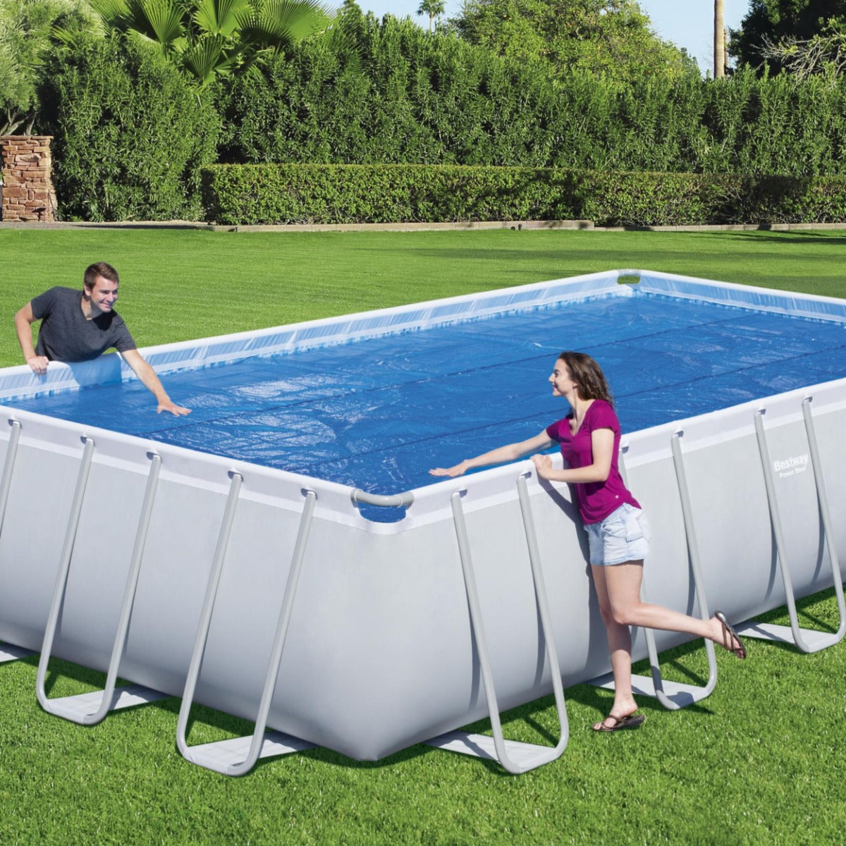 24ft  Solar Pool Cover for Power Steel Above Ground Pools