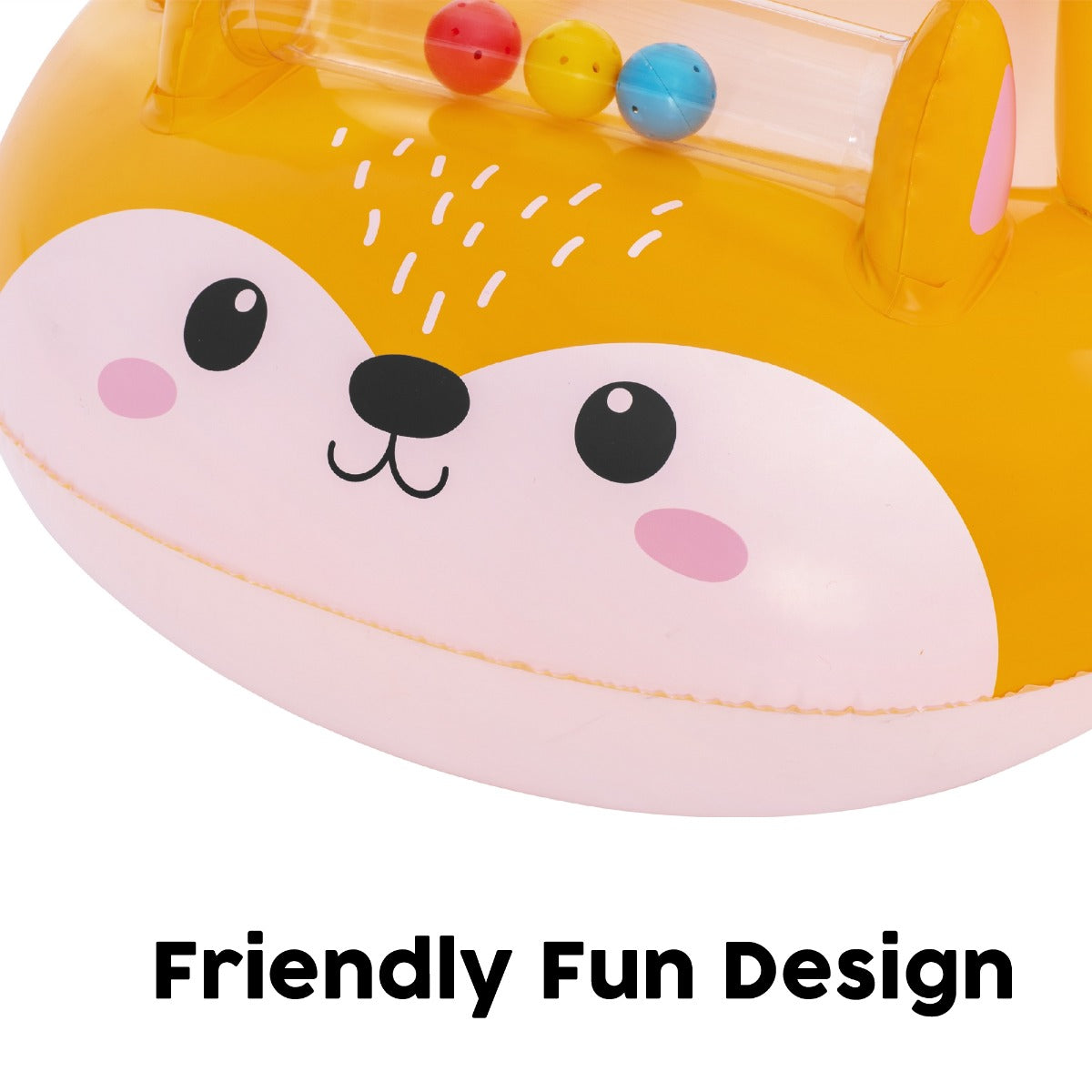 Inflatable Fox Shaded Baby Pool Float