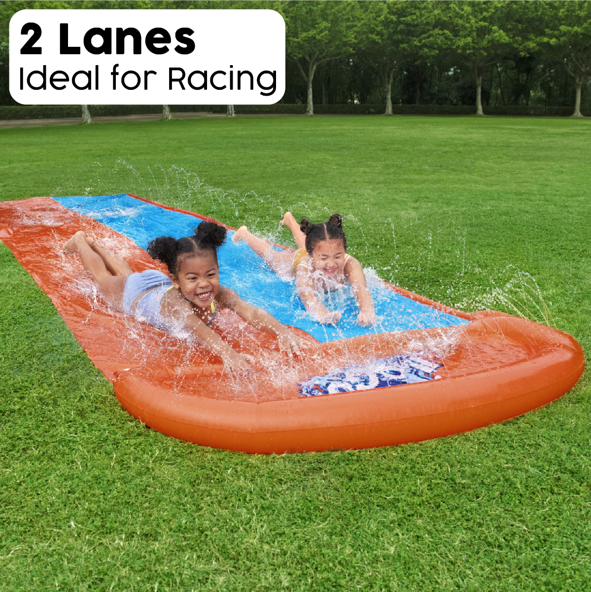 H2OGO! Double Slip Water Slide, with Sprinklers