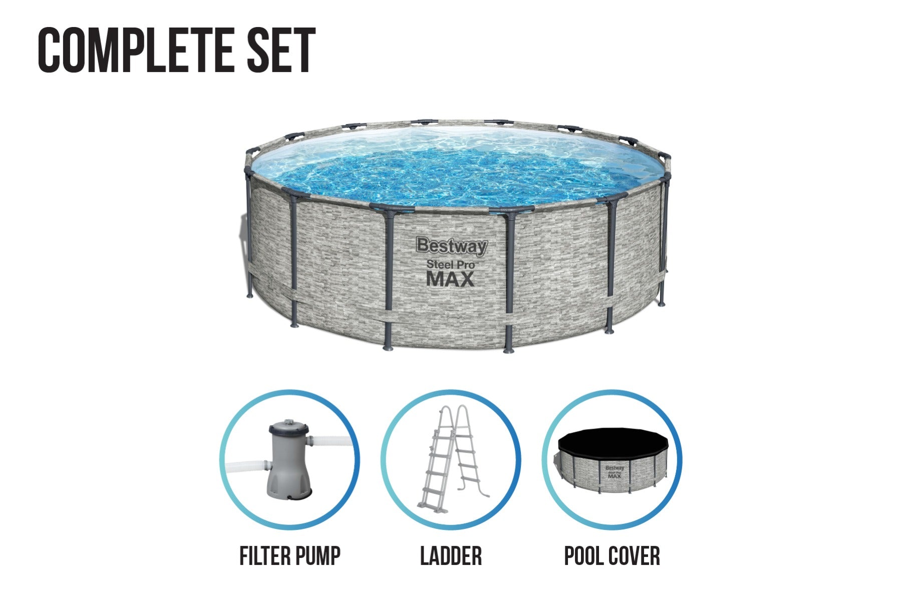 complete above ground pool set