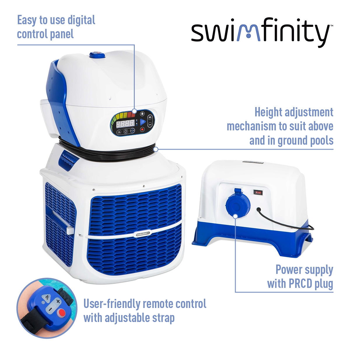 Swimfinity Swim Training Machine for Above Ground Pools