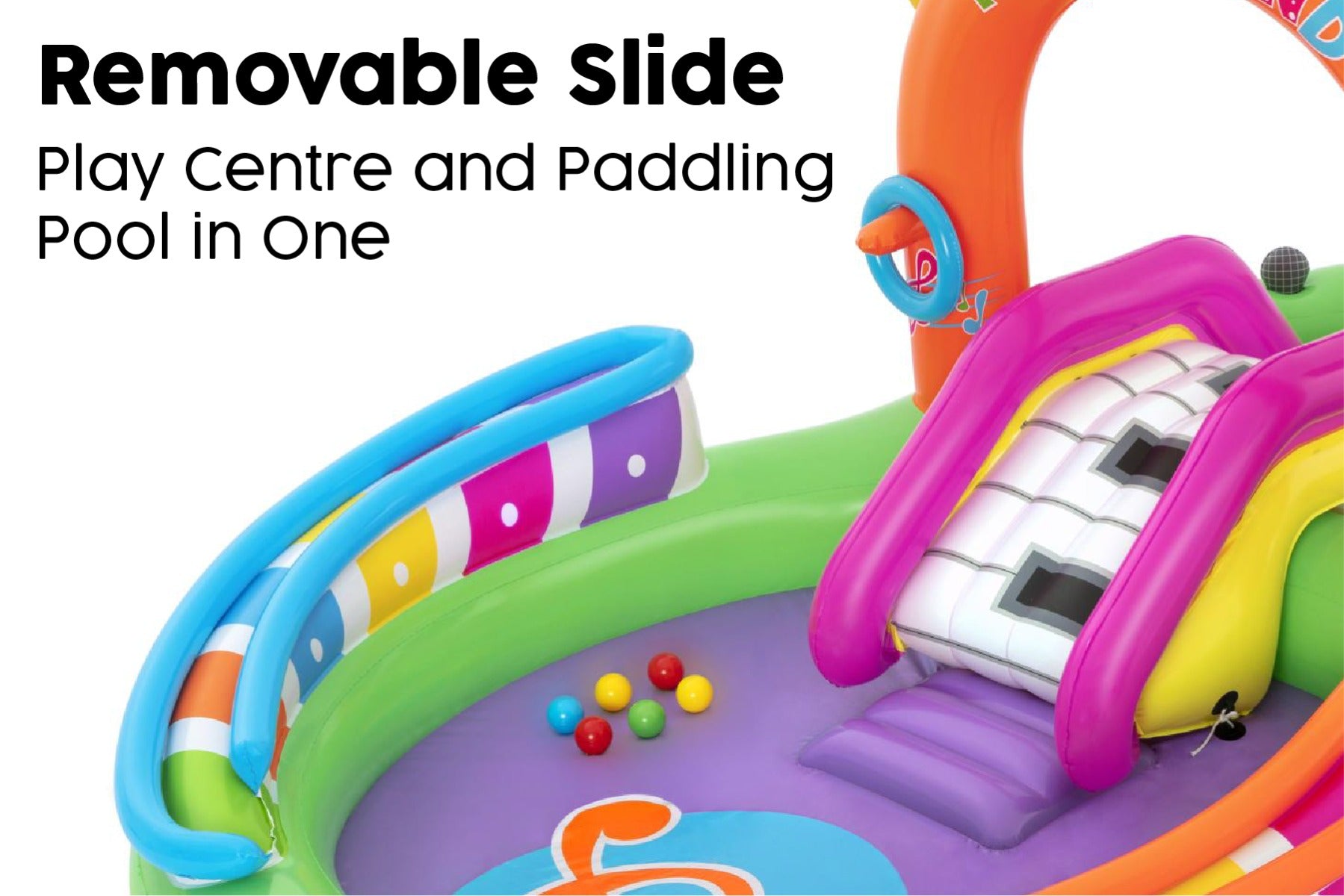 Sing 'N' Splash Paddling Pool with Play Center