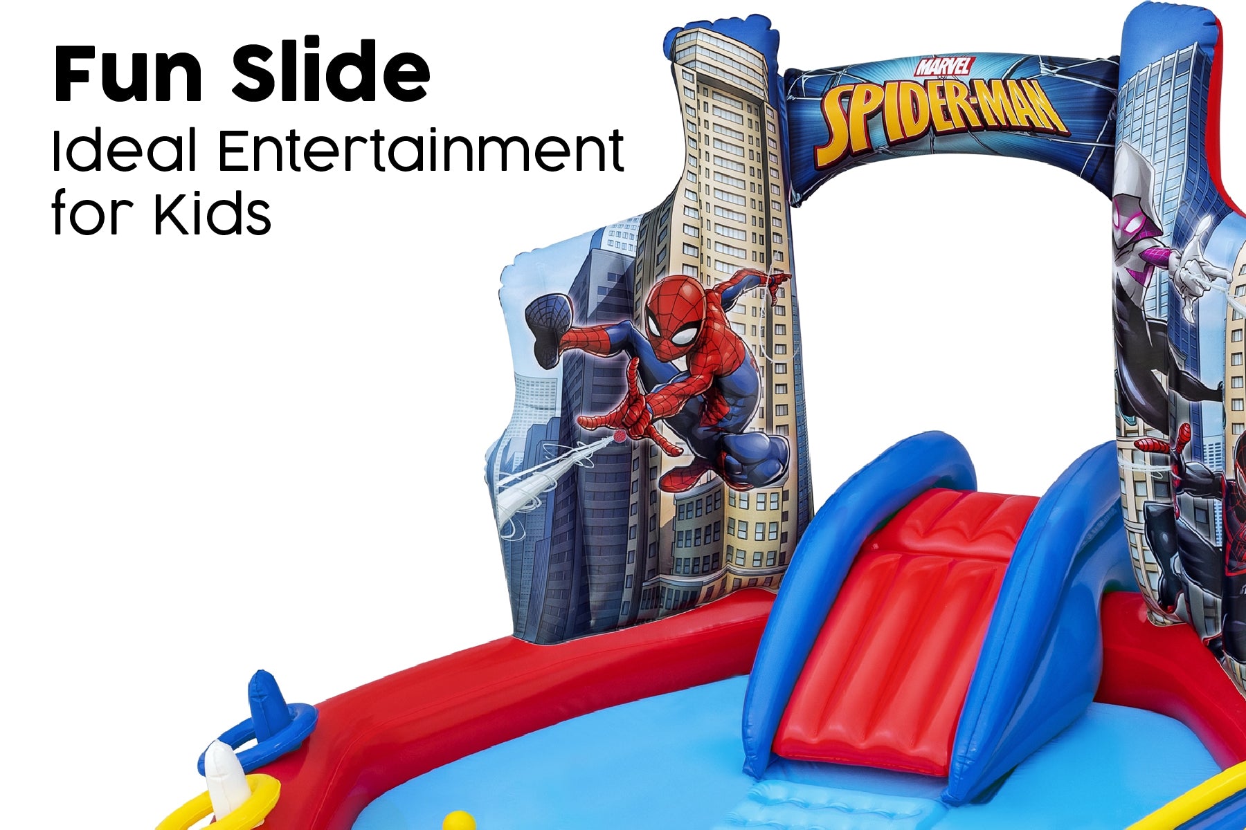 Marvel Spiderman Inflatable Paddling Pool with Play Centre