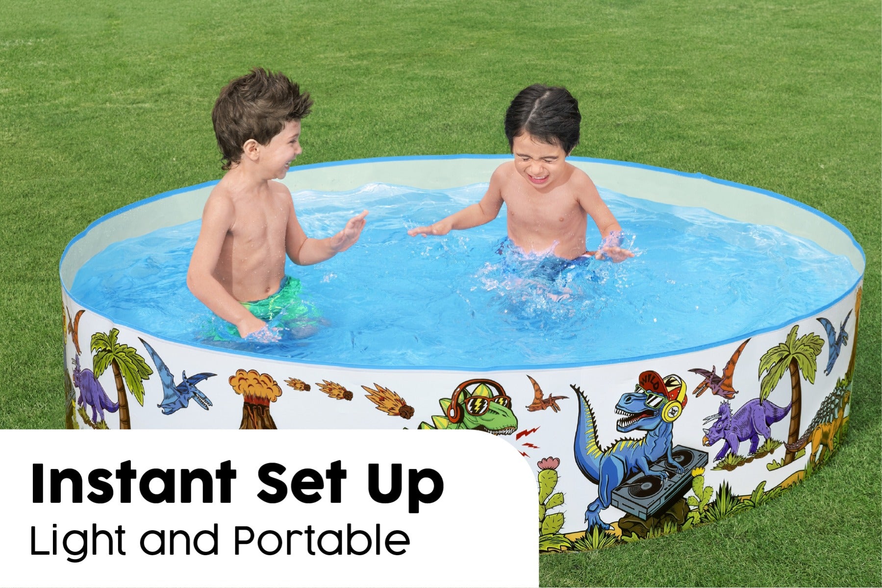 Dinosaur Themed Kids Inflatable Paddling Pool