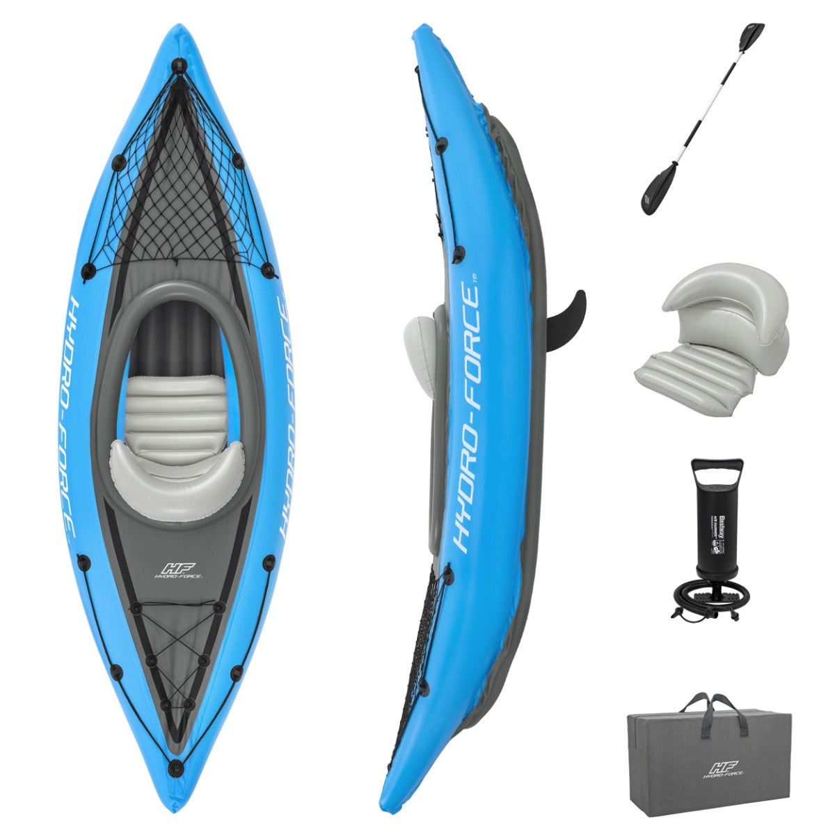 Hydro-Force 1 Person Inflatable Kayak Set - Cove Champion